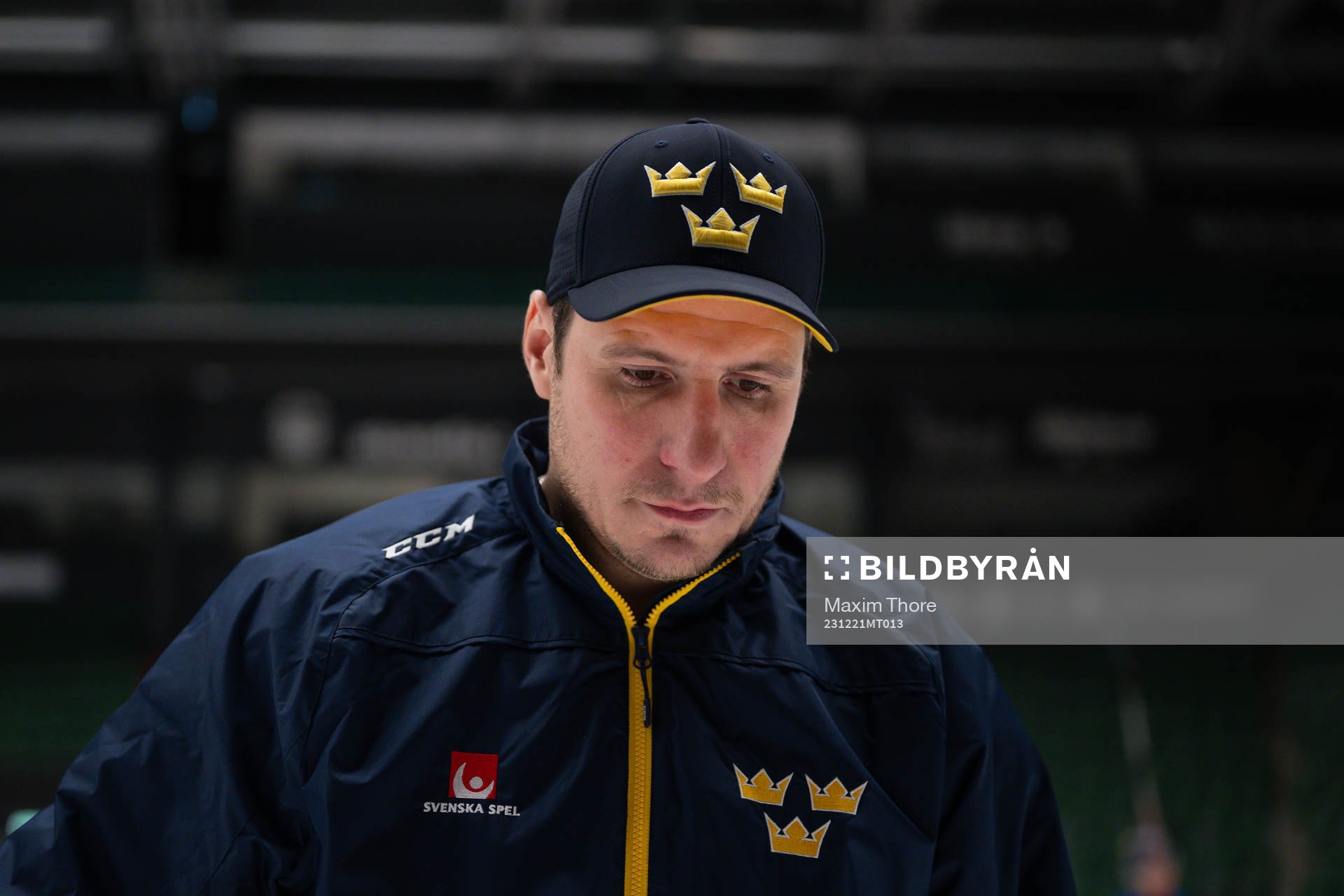 Assistant coach Alexander Steen of the Swedish under-20