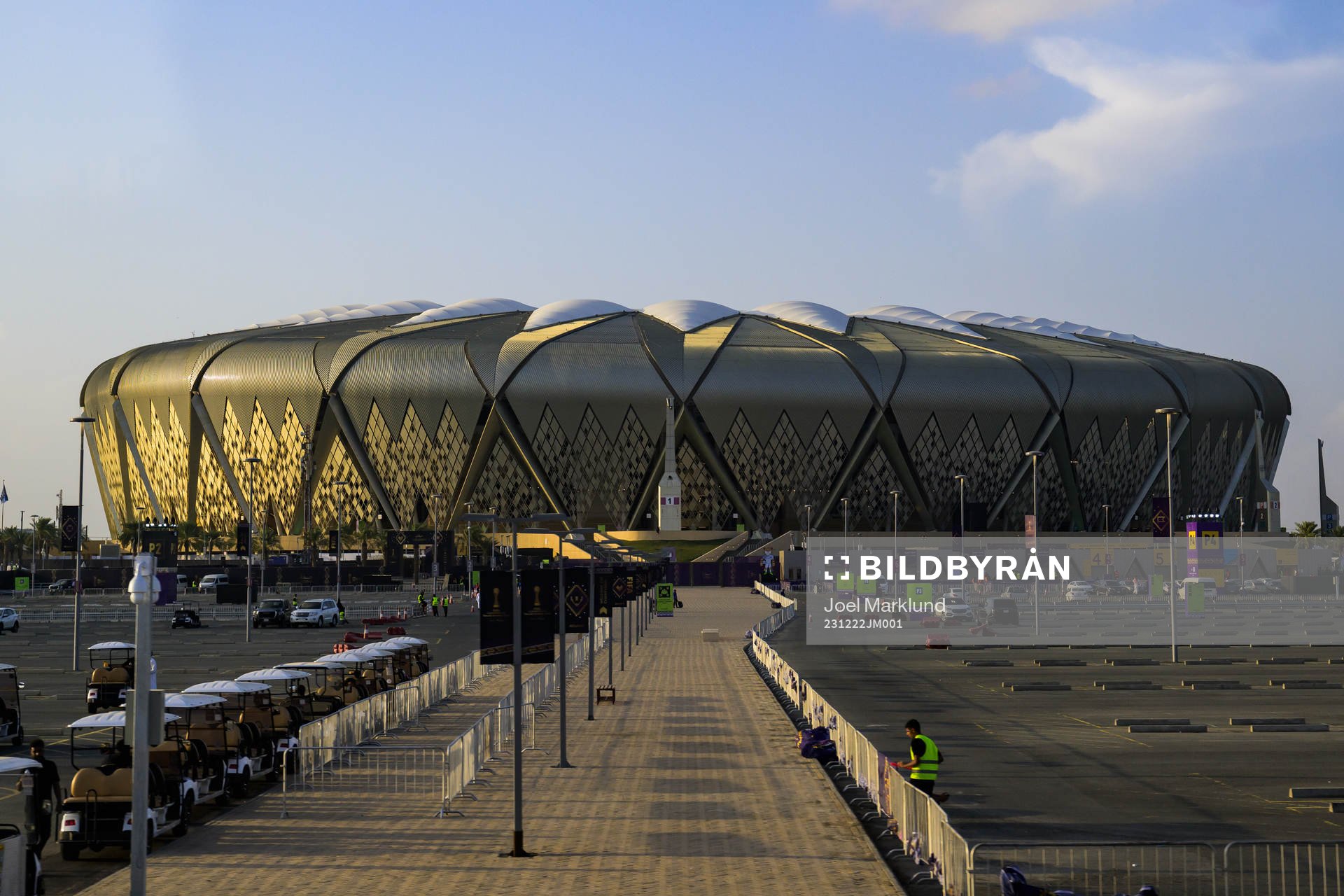 Exterior view of King Abdullah Sports City Stadium