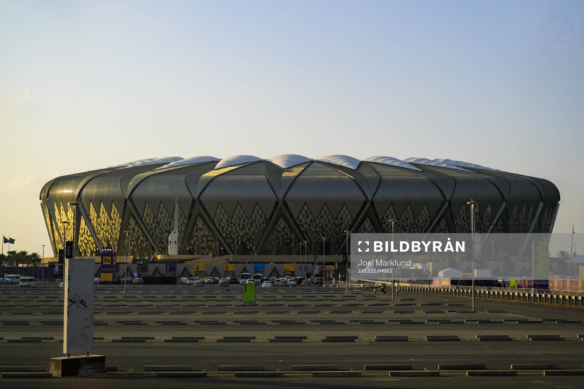 Exterior view of King Abdullah Sports City Stadium
