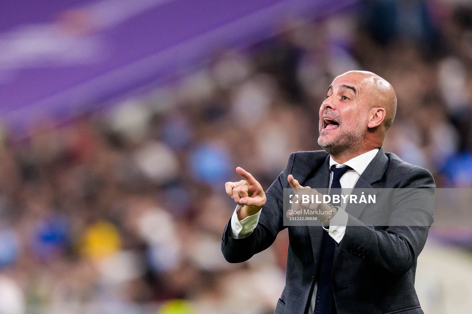 Head coach Pep Guardiola of Manchester City