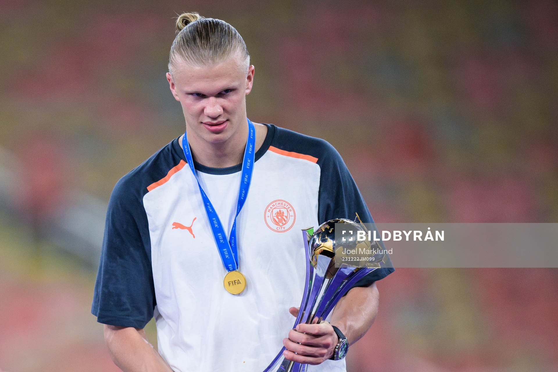 Erling Braut Haaland of Manchester City celebrates with the