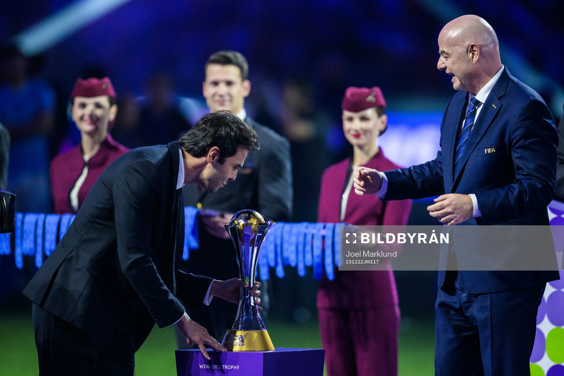 Kaká and Gianni Infantino, President of FIFA