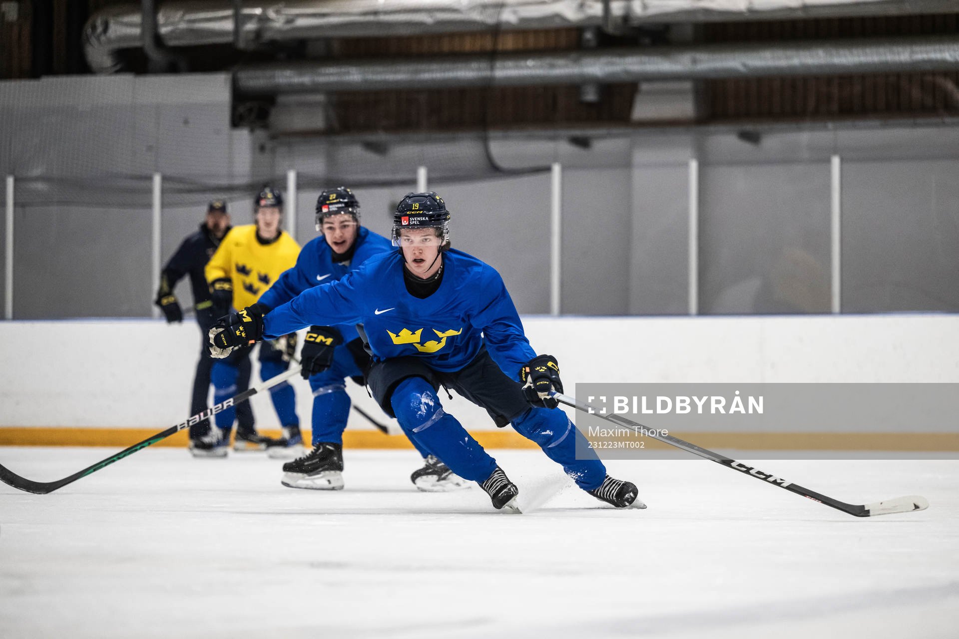 Rasmus Rudslätt of Sweden at a practice session