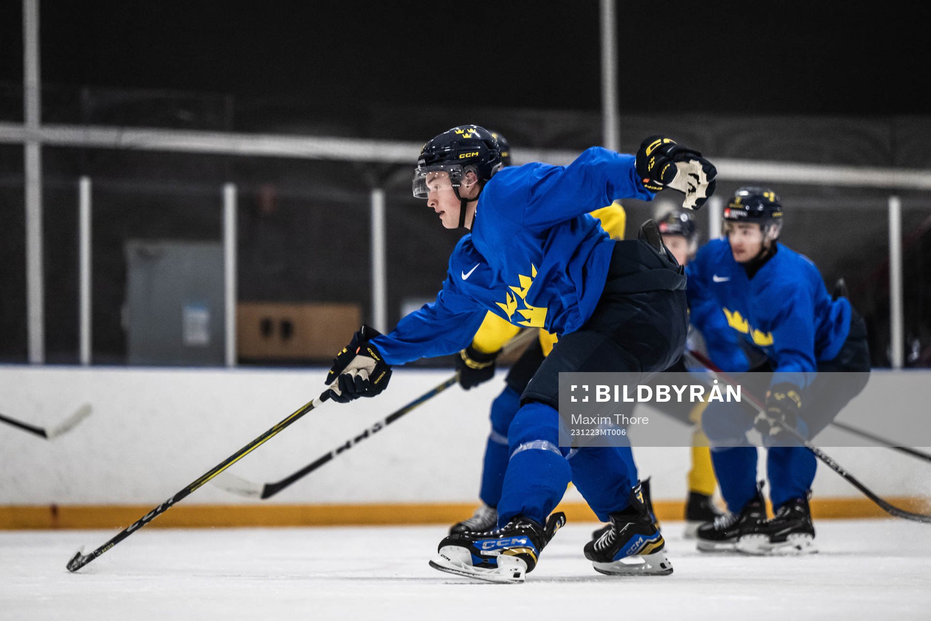 Fabian Wagner of Sweden at a practice session