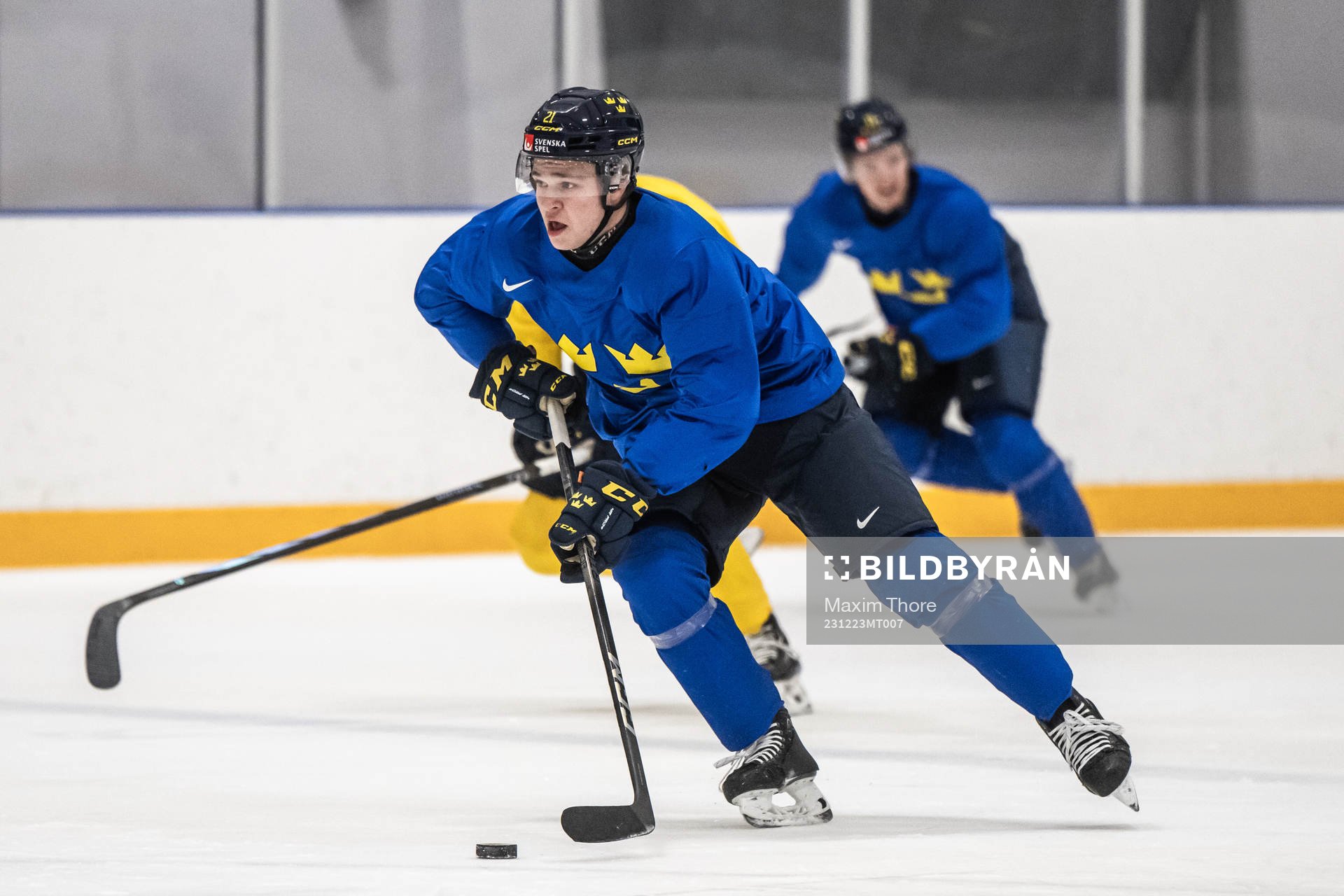 Zeb Forsfjäll of Sweden at a practice session