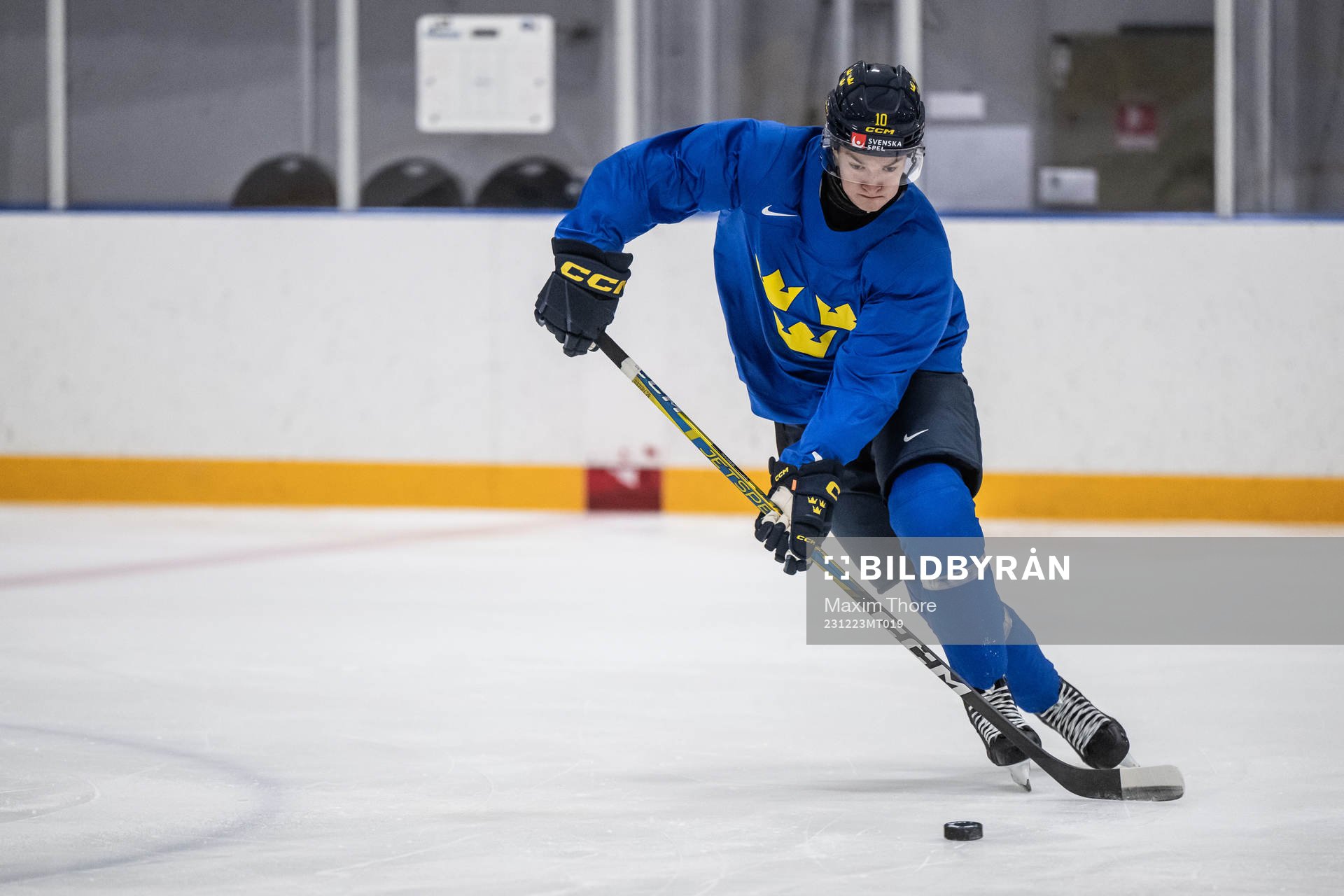 Fabian Wagner of Sweden at a practice session
