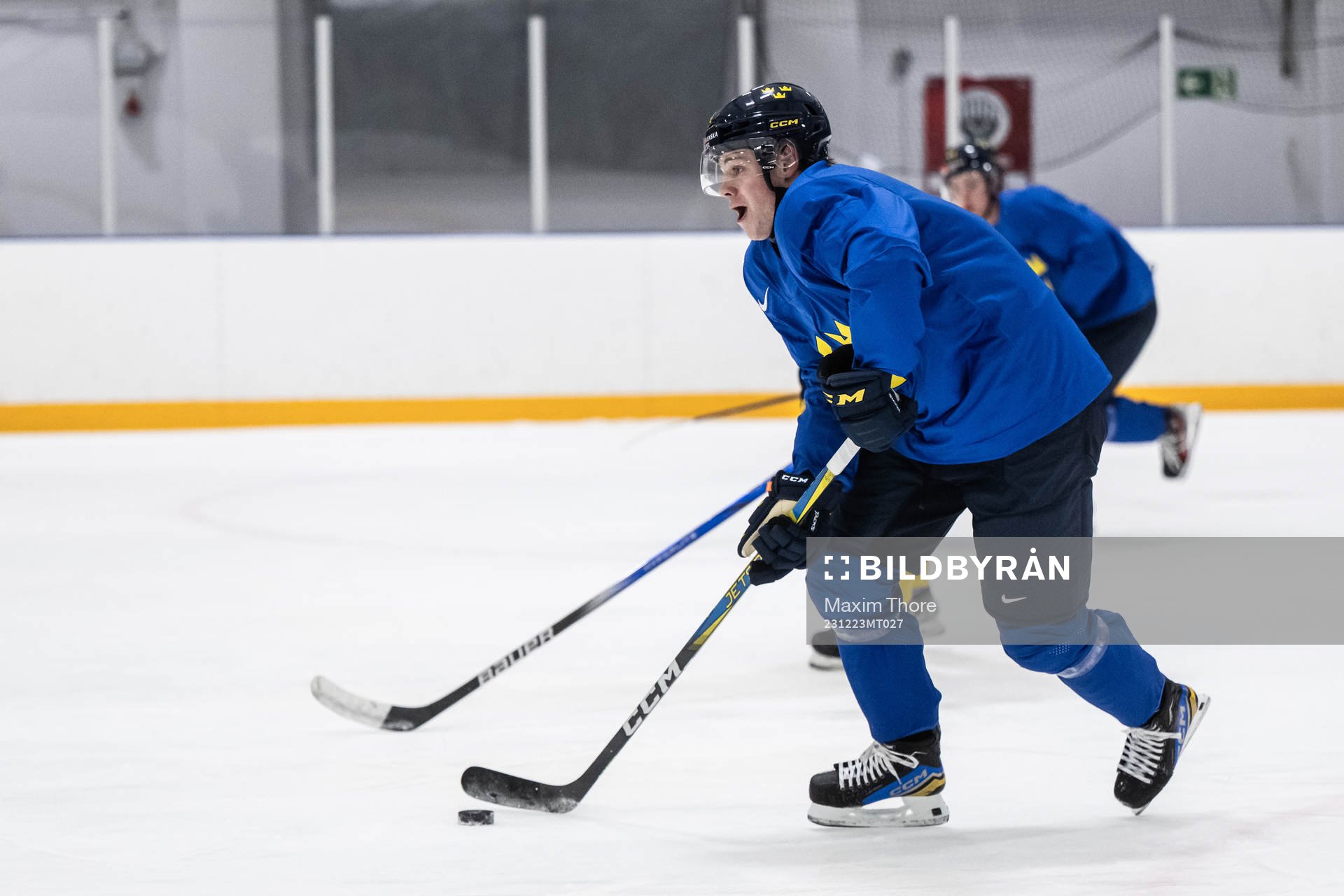 Mattias Hävelid of Sweden at a practice session
