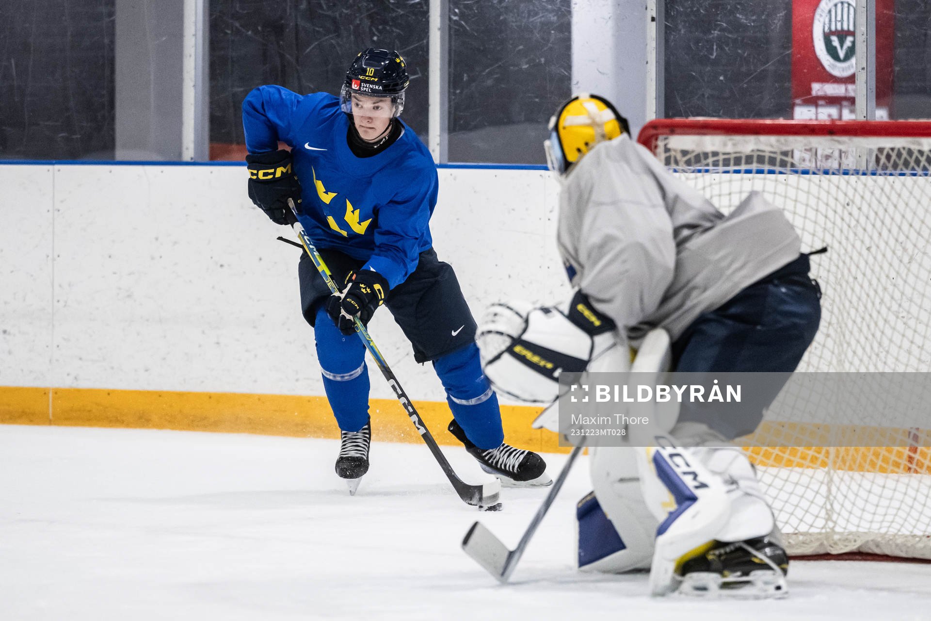 Fabian Wagner of Sweden at a practice session