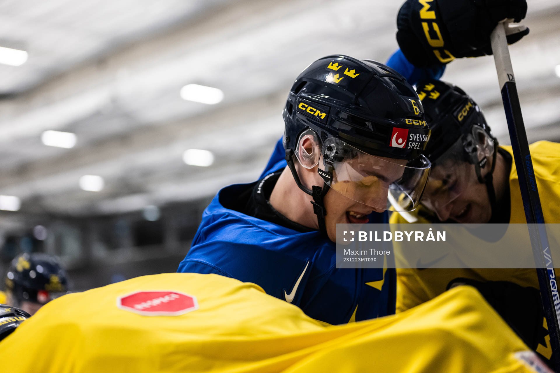 Anton Johansson of Sweden at a practice session