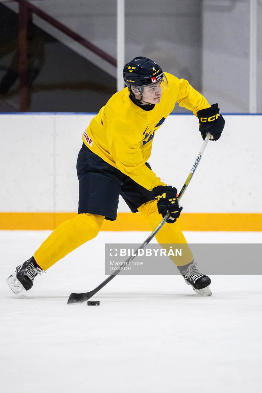 Axel Sandin-Pellikka of Sweden at a practice session