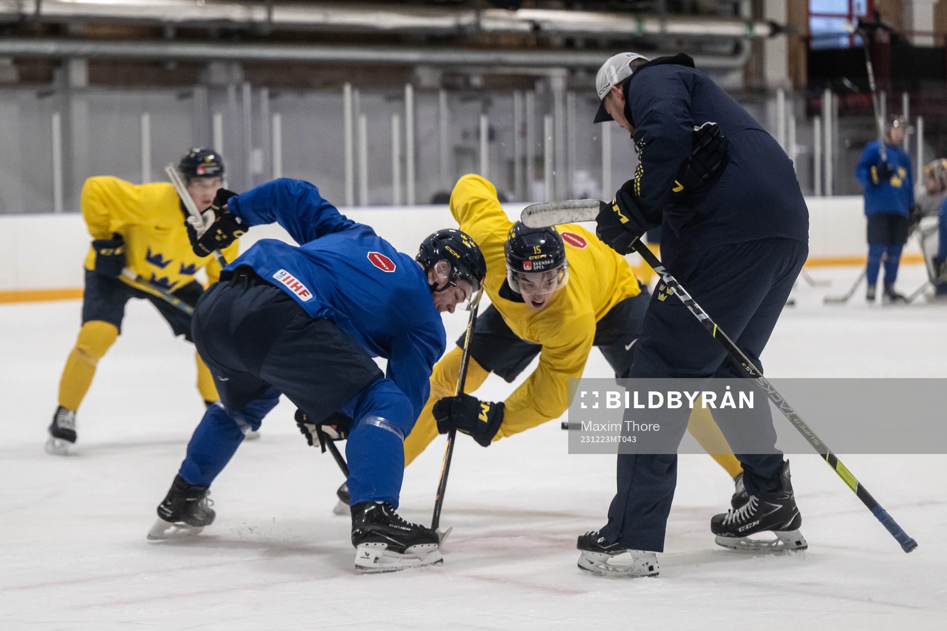 Oskar Pettersson of Sweden at a practice session