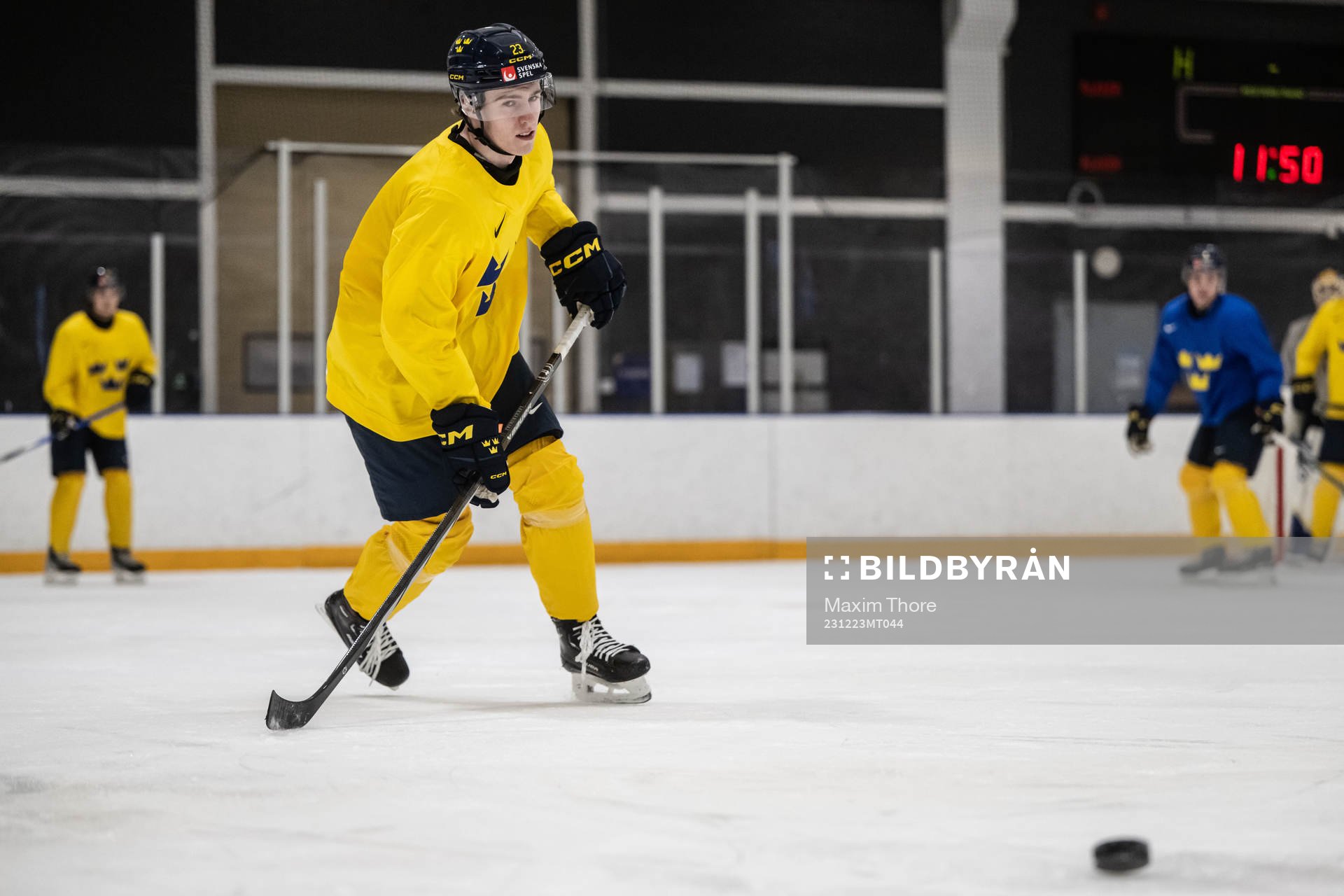 Jonathan Lekkerimäki of Sweden at a practice session