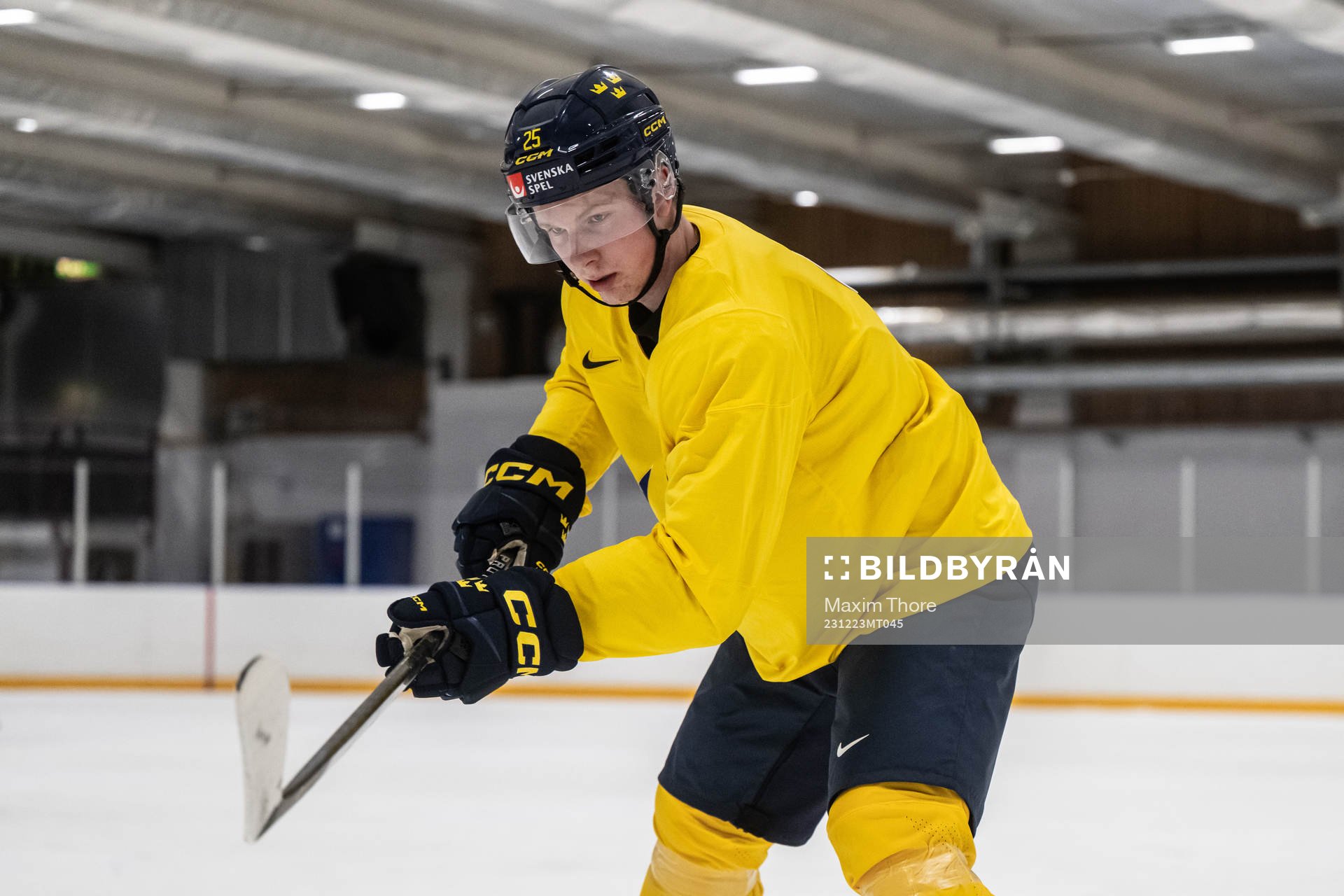 Otto Stenberg of Sweden at a practice session
