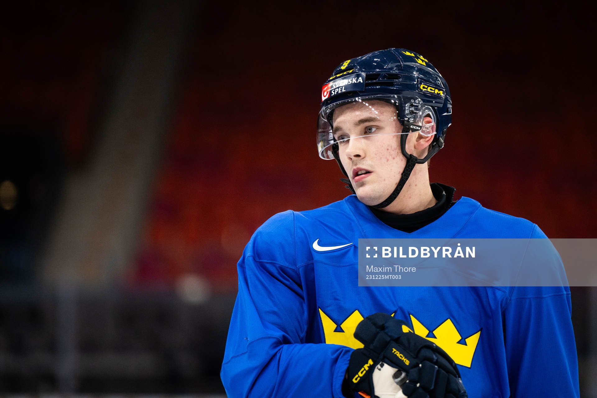 Theo Lindstein of Sweden at a practice session