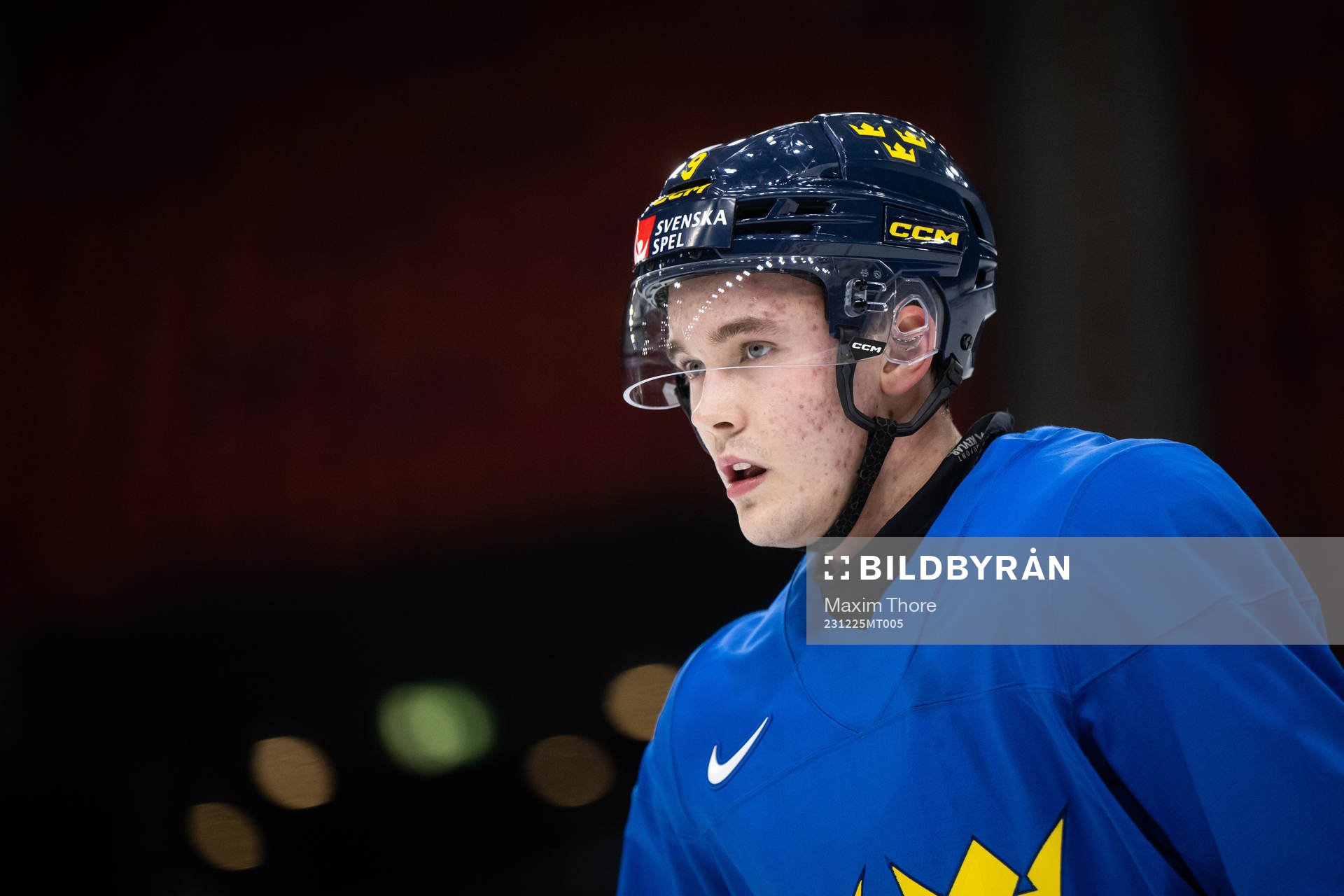 Theo Lindstein of Sweden at a practice session