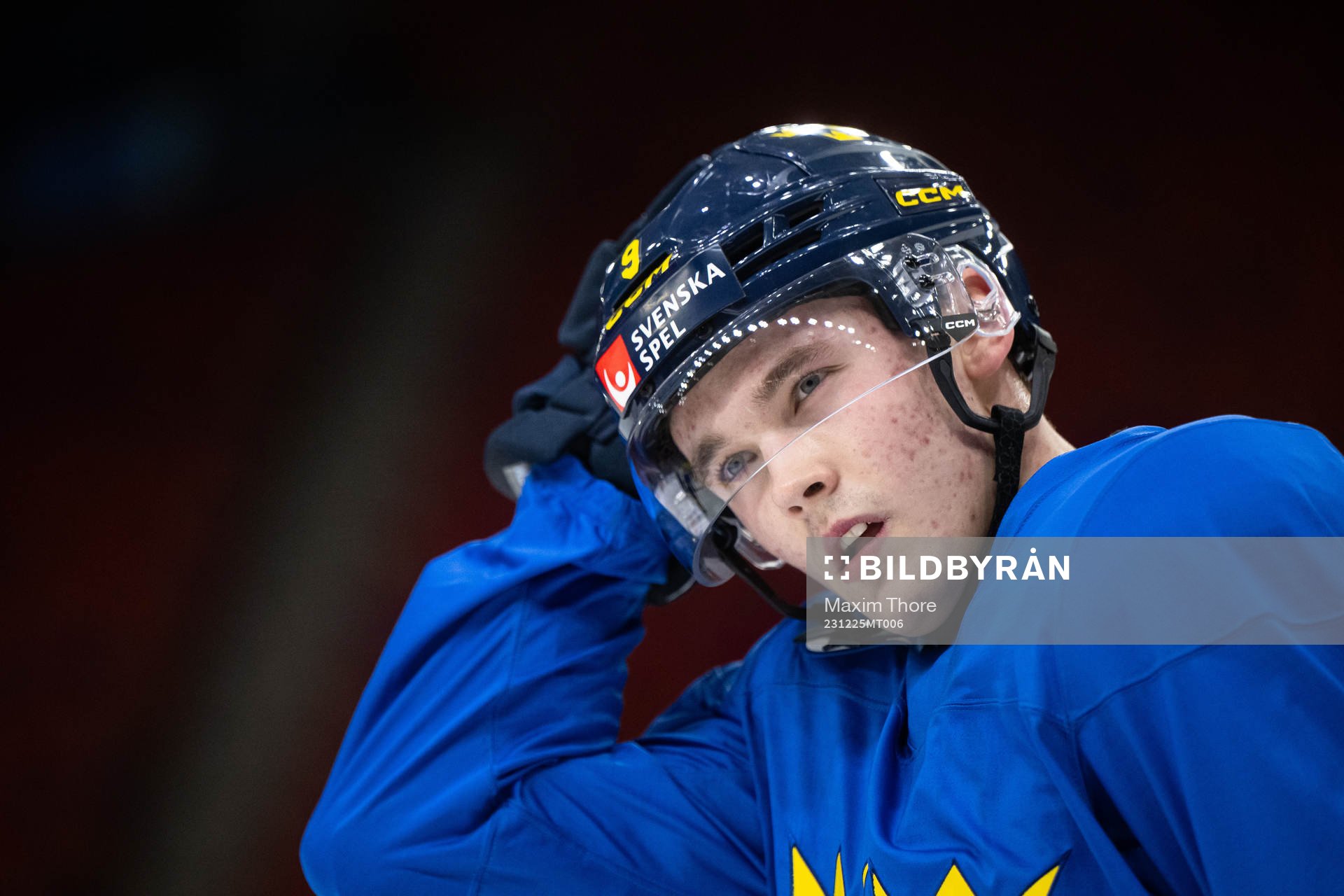 Theo Lindstein of Sweden at a practice session