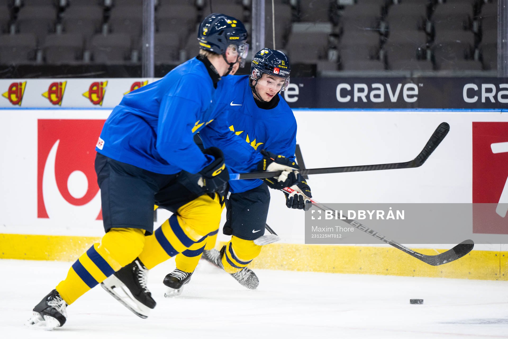 Isac Born of Sweden at a practice session