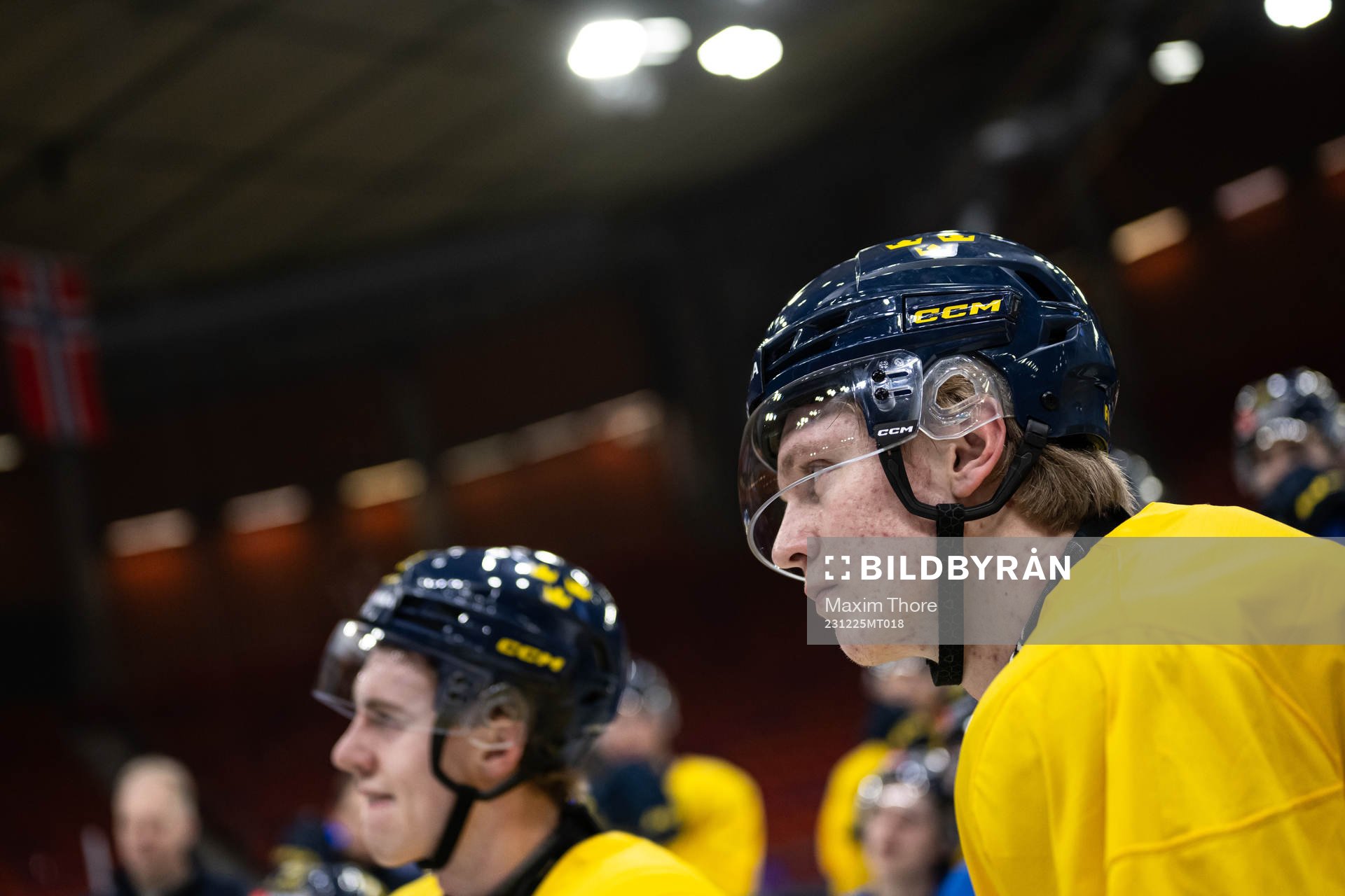 Filip Bystedt of Sweden at a practice session