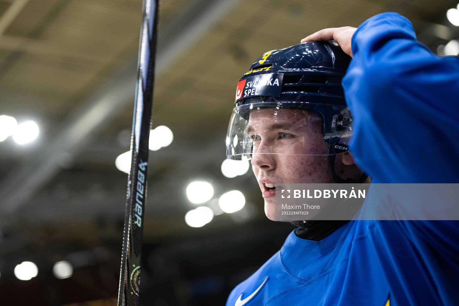 Theo Lindstein of Sweden at a practice session