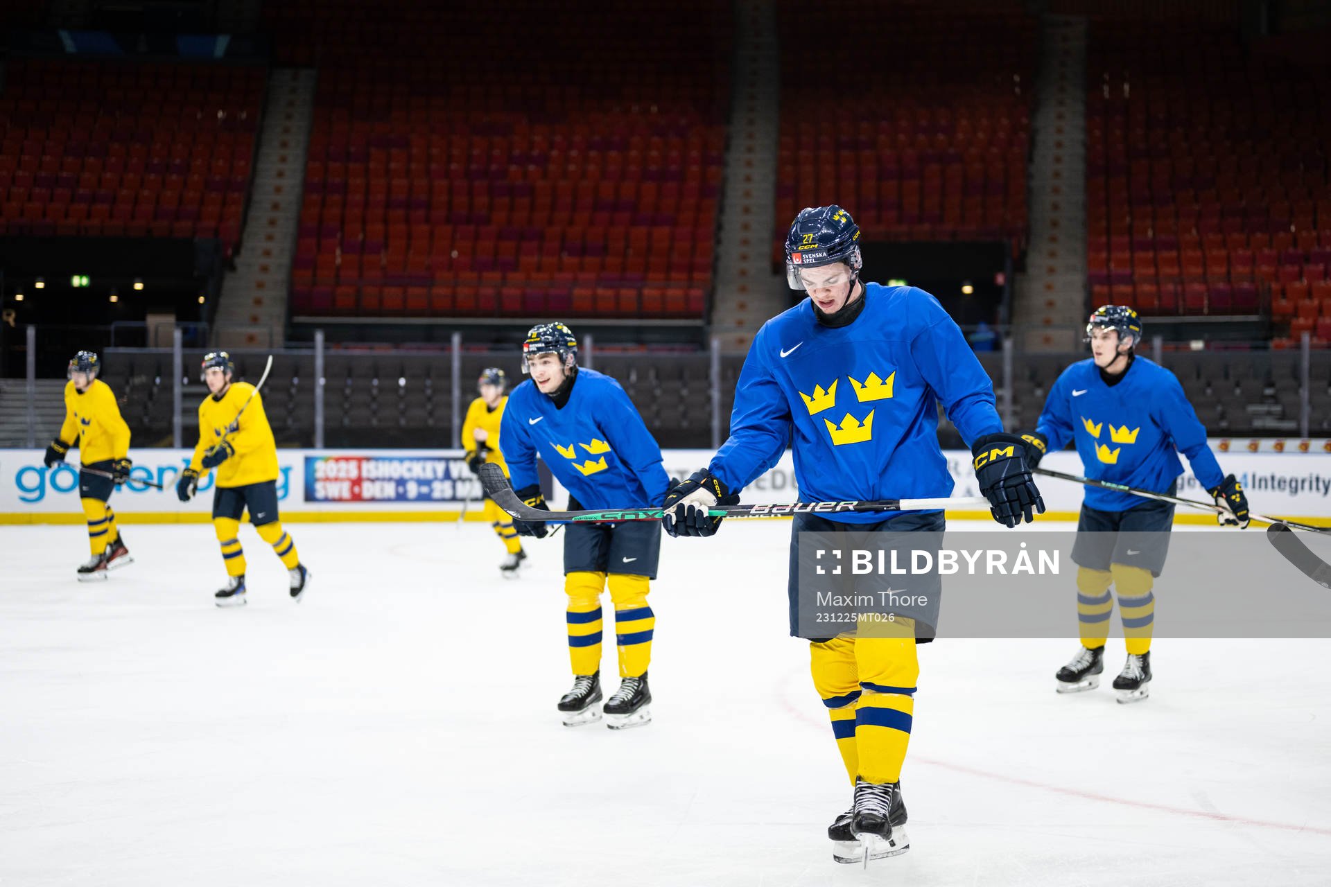 Oskar Pettersson of Sweden at a practice session