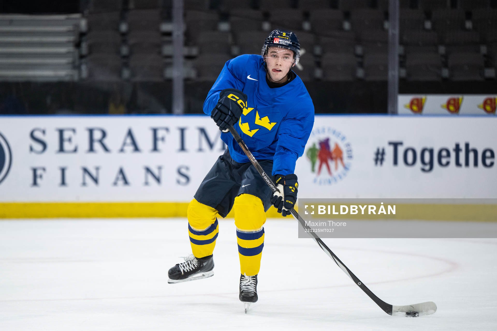 Theo Lindstein of Sweden at a practice session