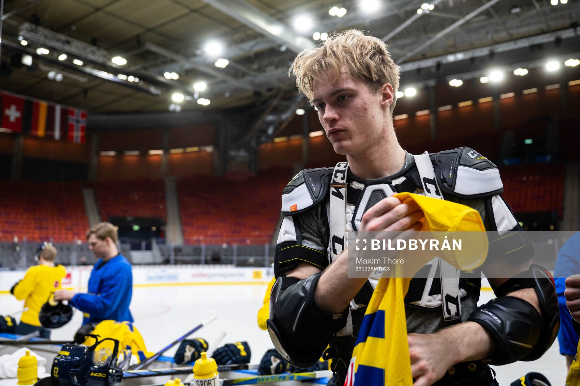 Tom Willander of Sweden at a practice session