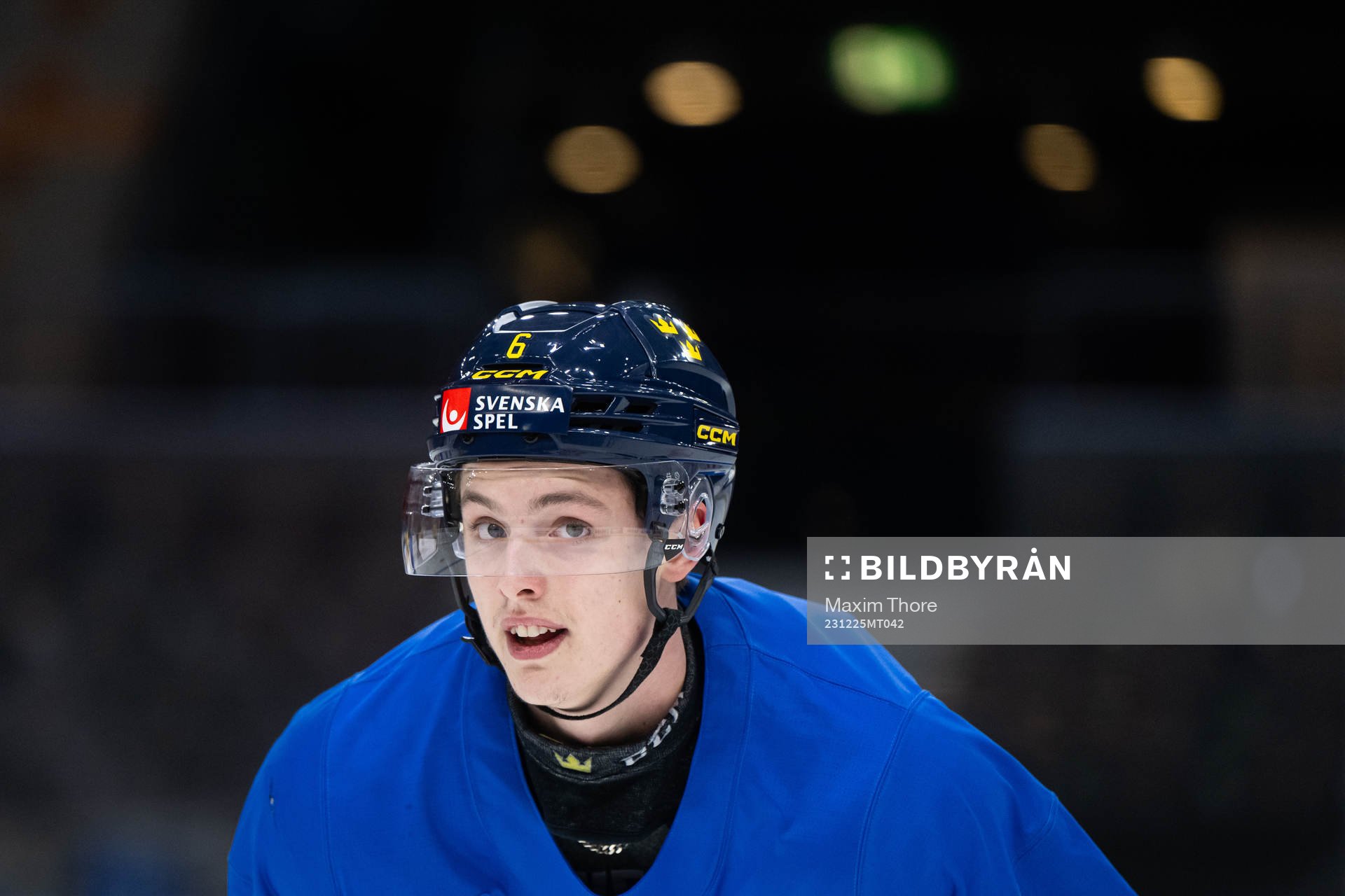 Anton Johansson of Sweden at a practice session