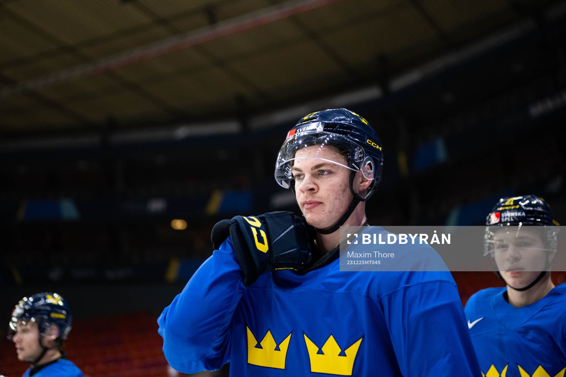 Oskar Pettersson of Sweden at a practice session
