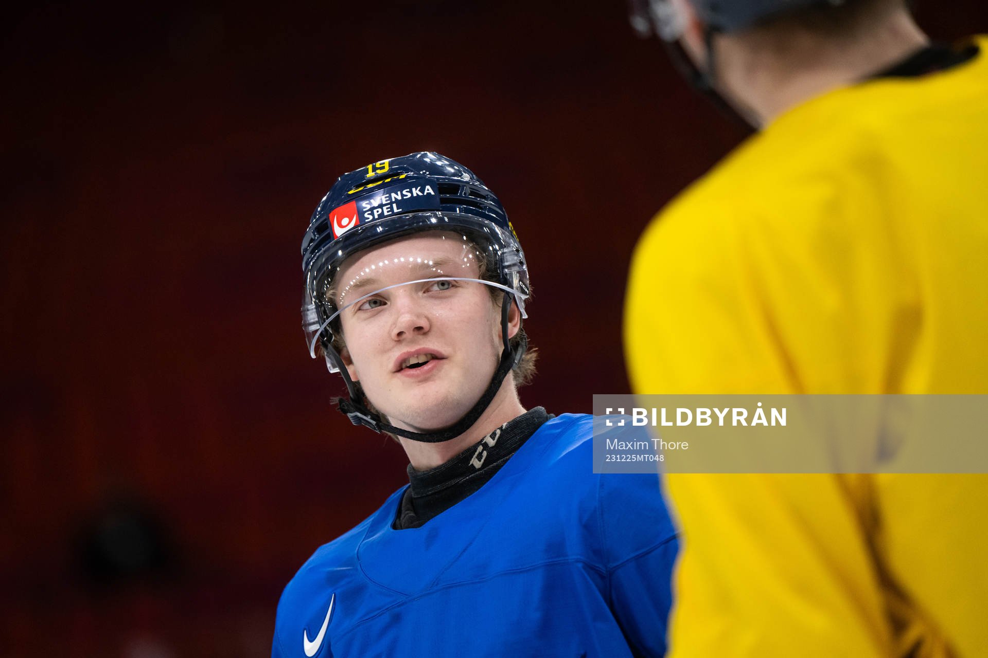Rasmus Rudslätt of Sweden at a practice session
