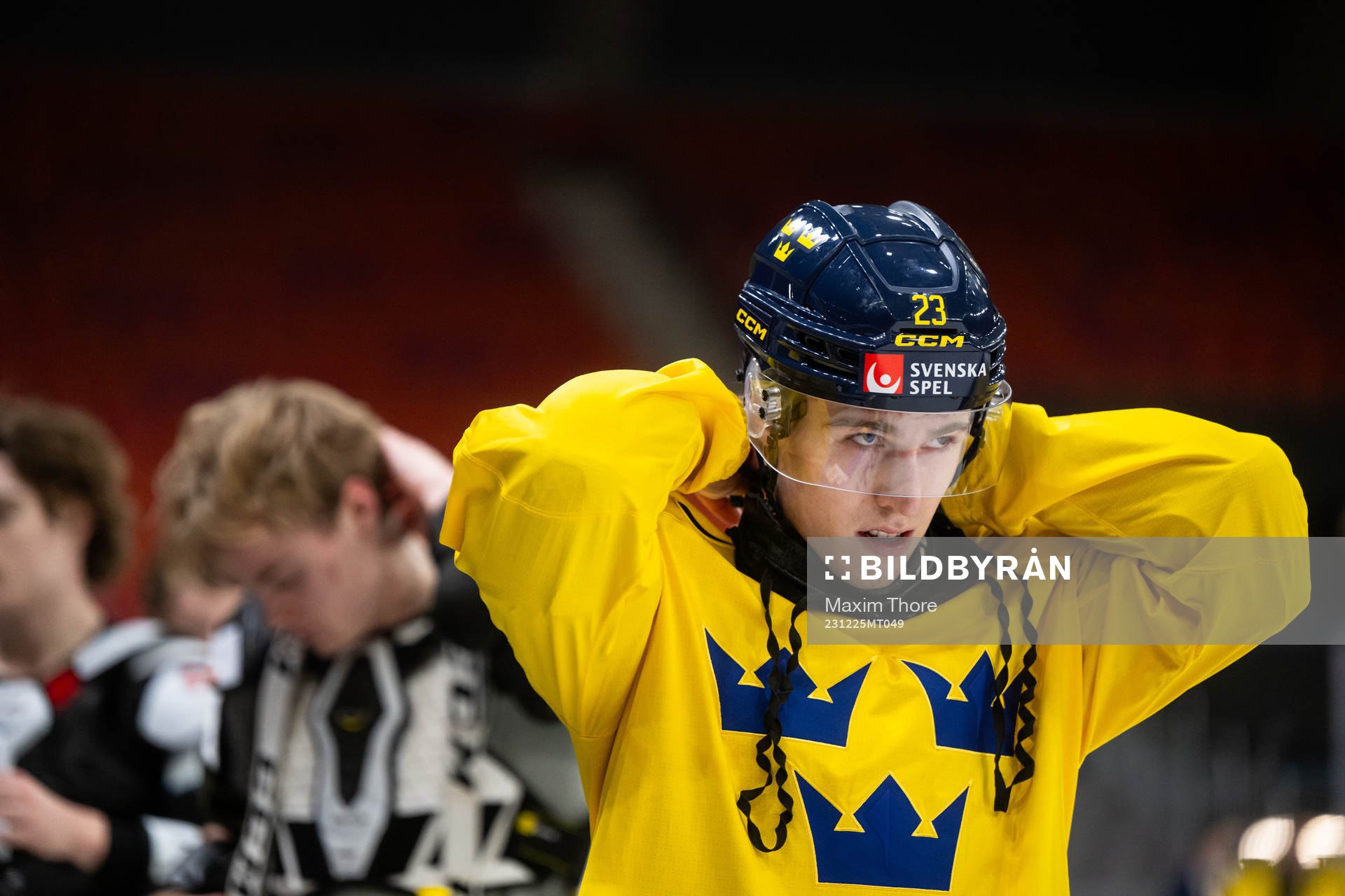 Jonathan Lekkerimäki of Sweden at a practice session