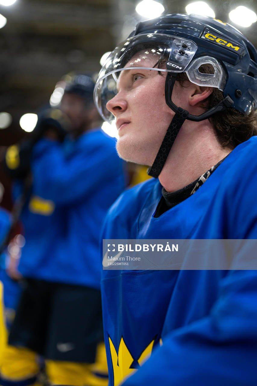 Rasmus Rudslätt of Sweden at a practice session
