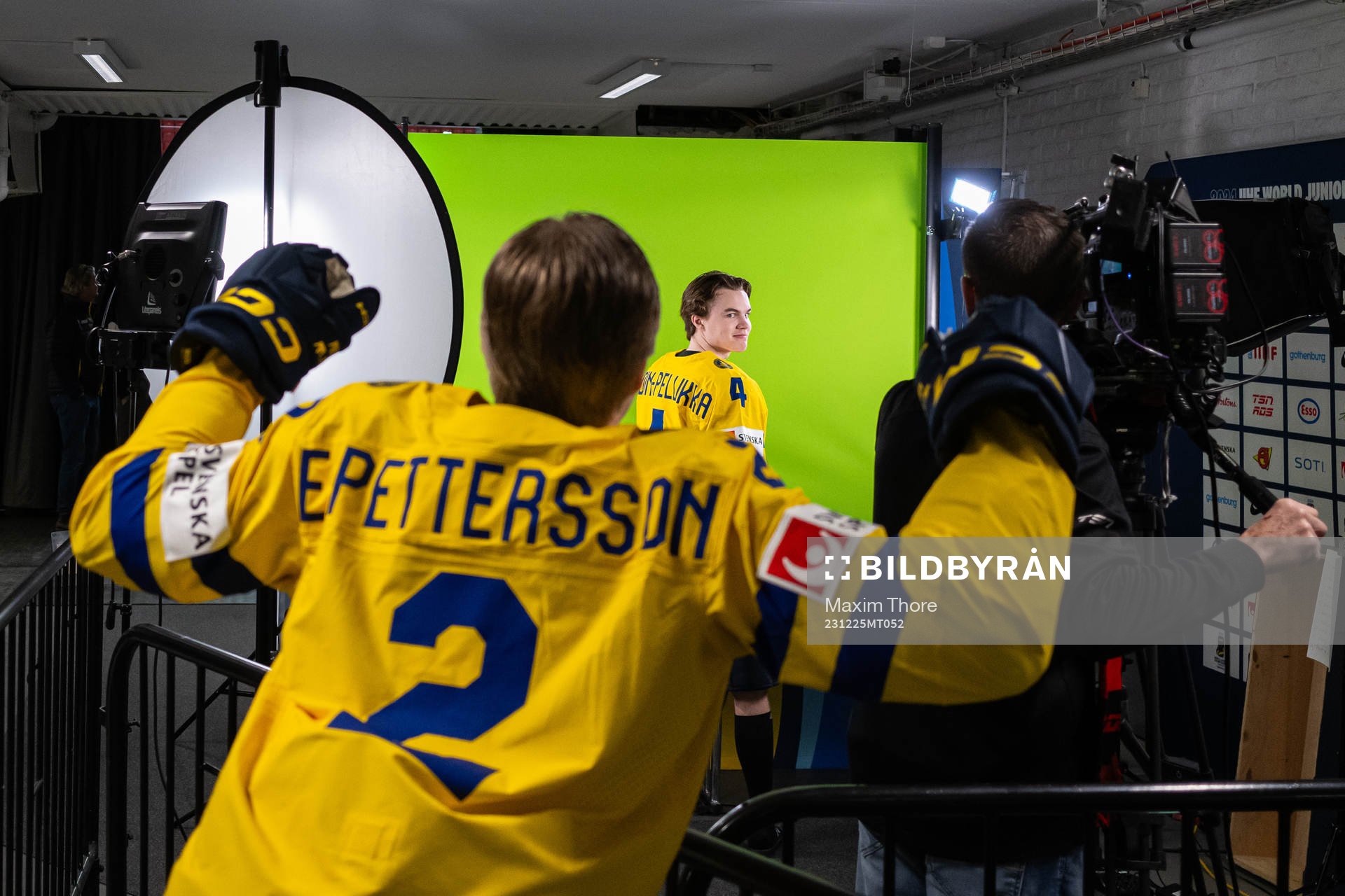 Elias Pettersson and Axel Sandin-Pellikka of Sweden