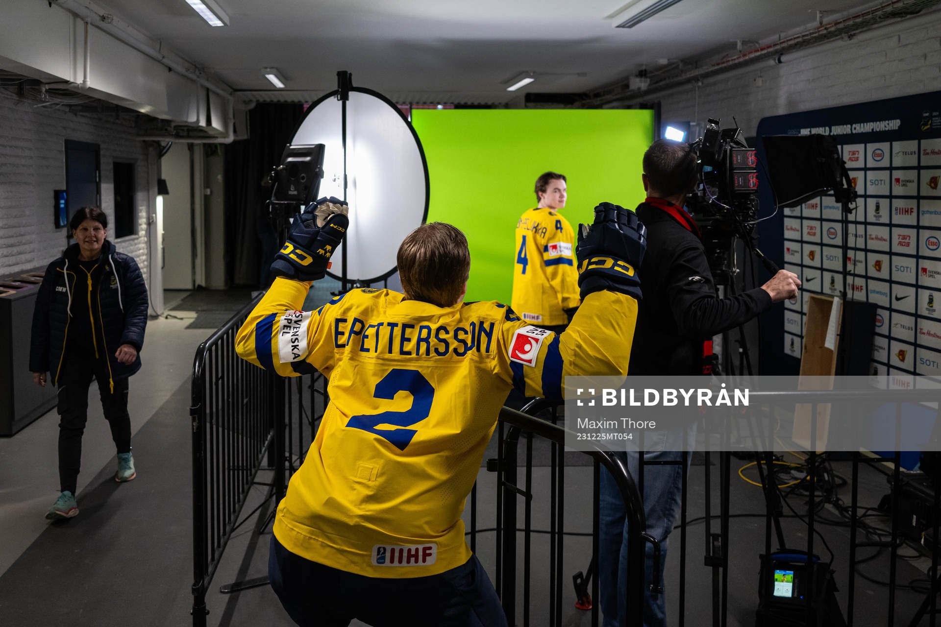Elias Pettersson and Axel Sandin-Pellikka of Sweden