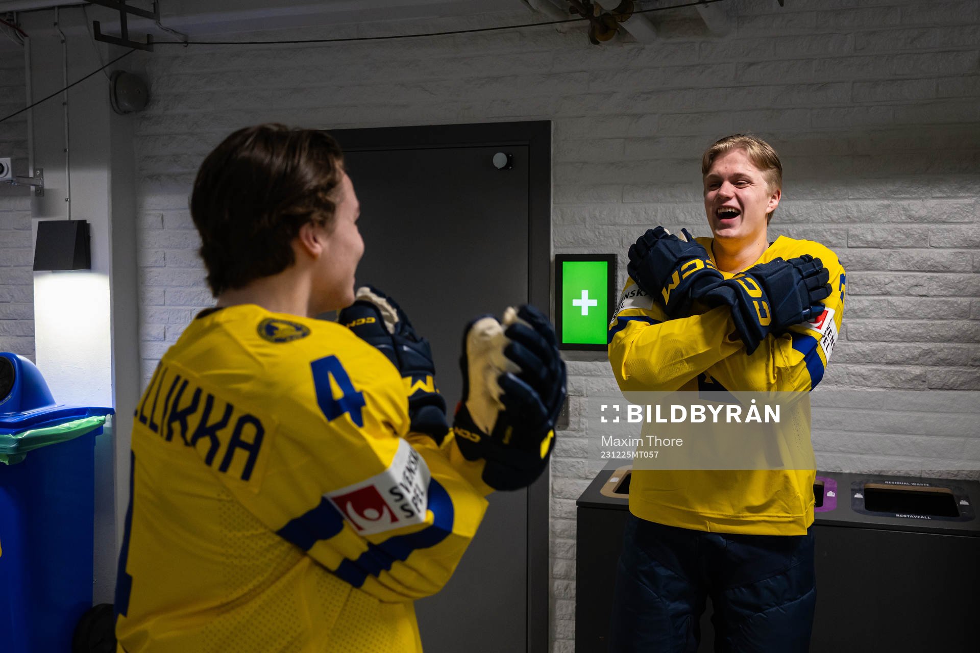 Axel Sandin-Pellikka and Elias Pettersson of Sweden