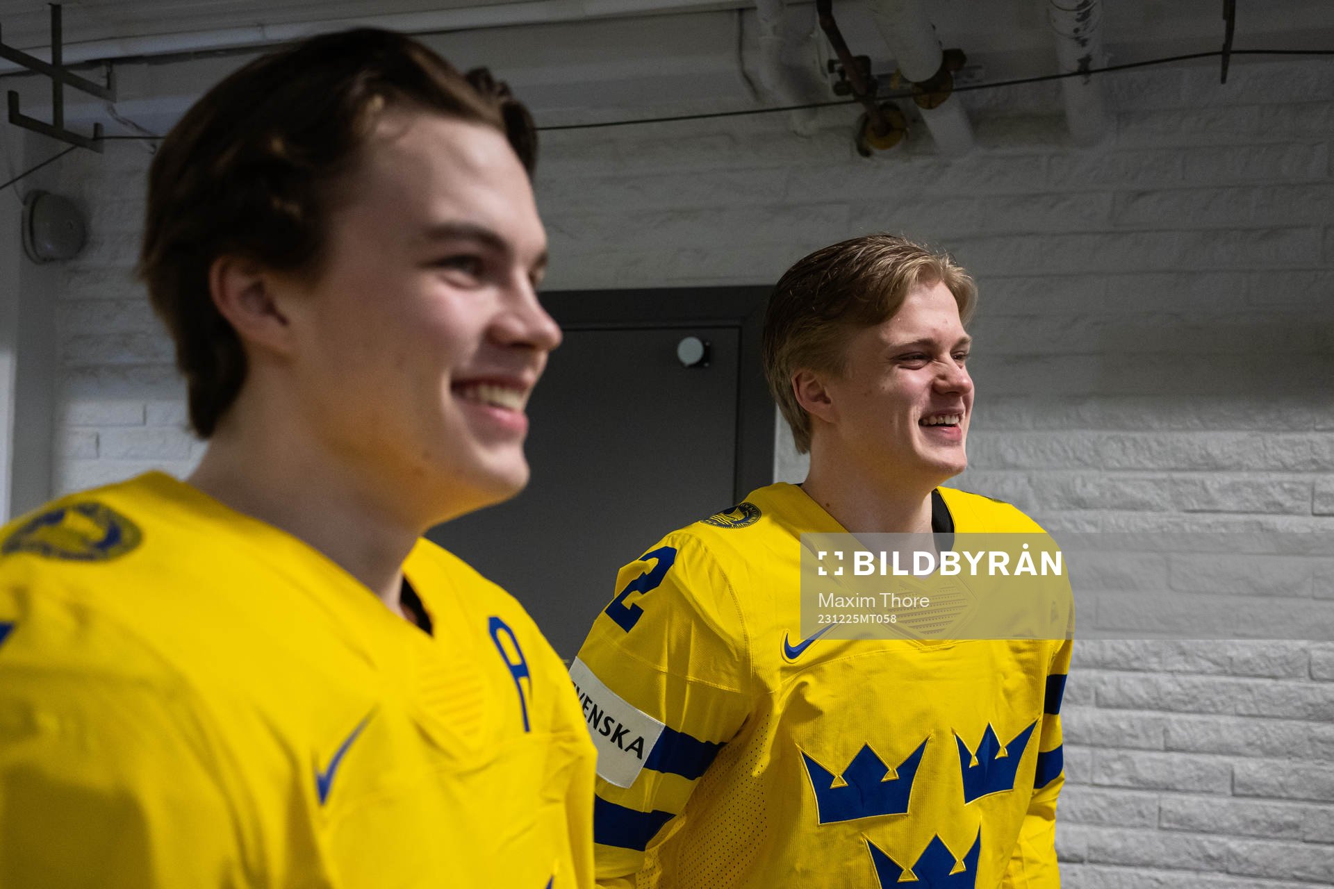 Axel Sandin-Pellikka and Elias Pettersson of Sweden