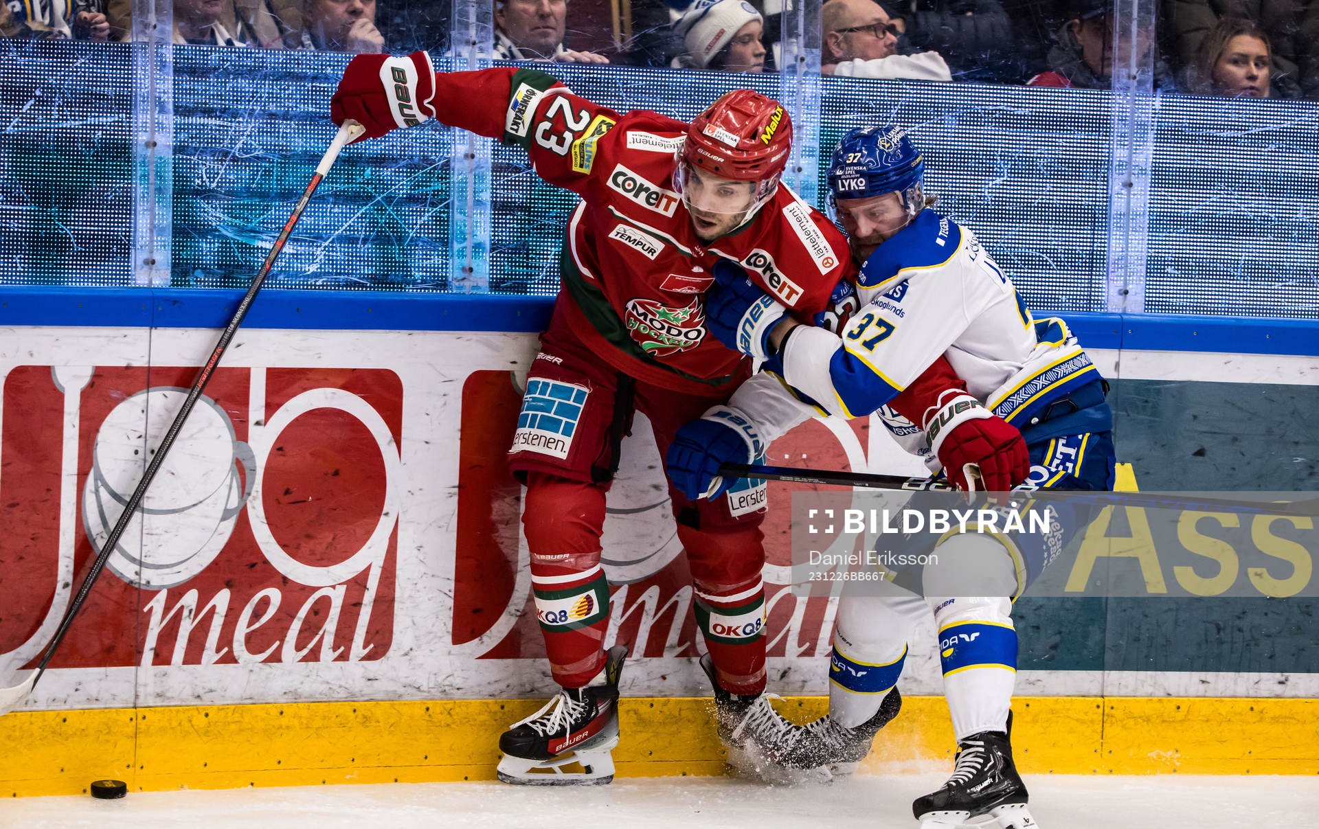 MoDos Josh Dickinson och Leksands Anton Lindholm