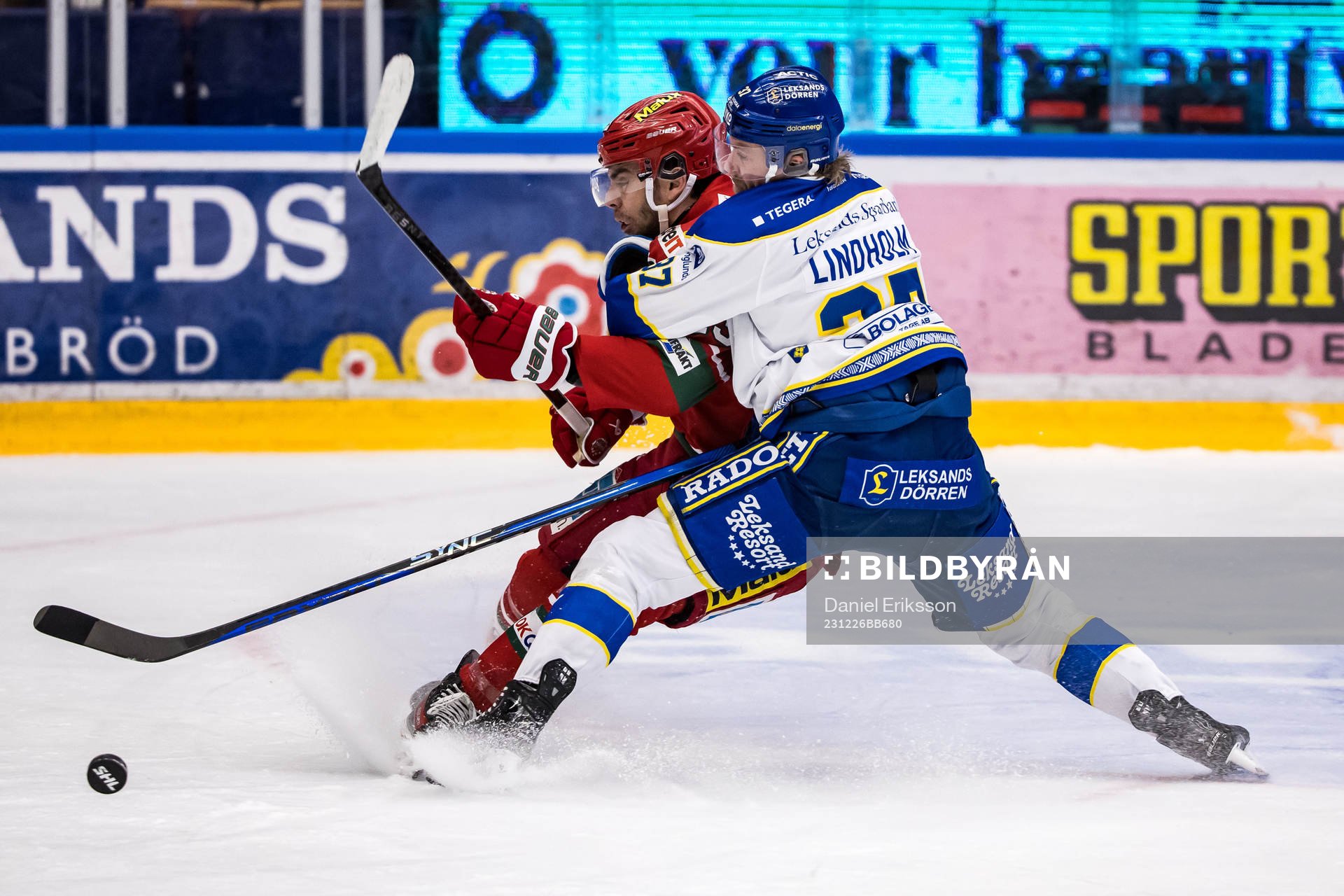 MoDos Josh Dickinson och Leksands Anton Lindholm