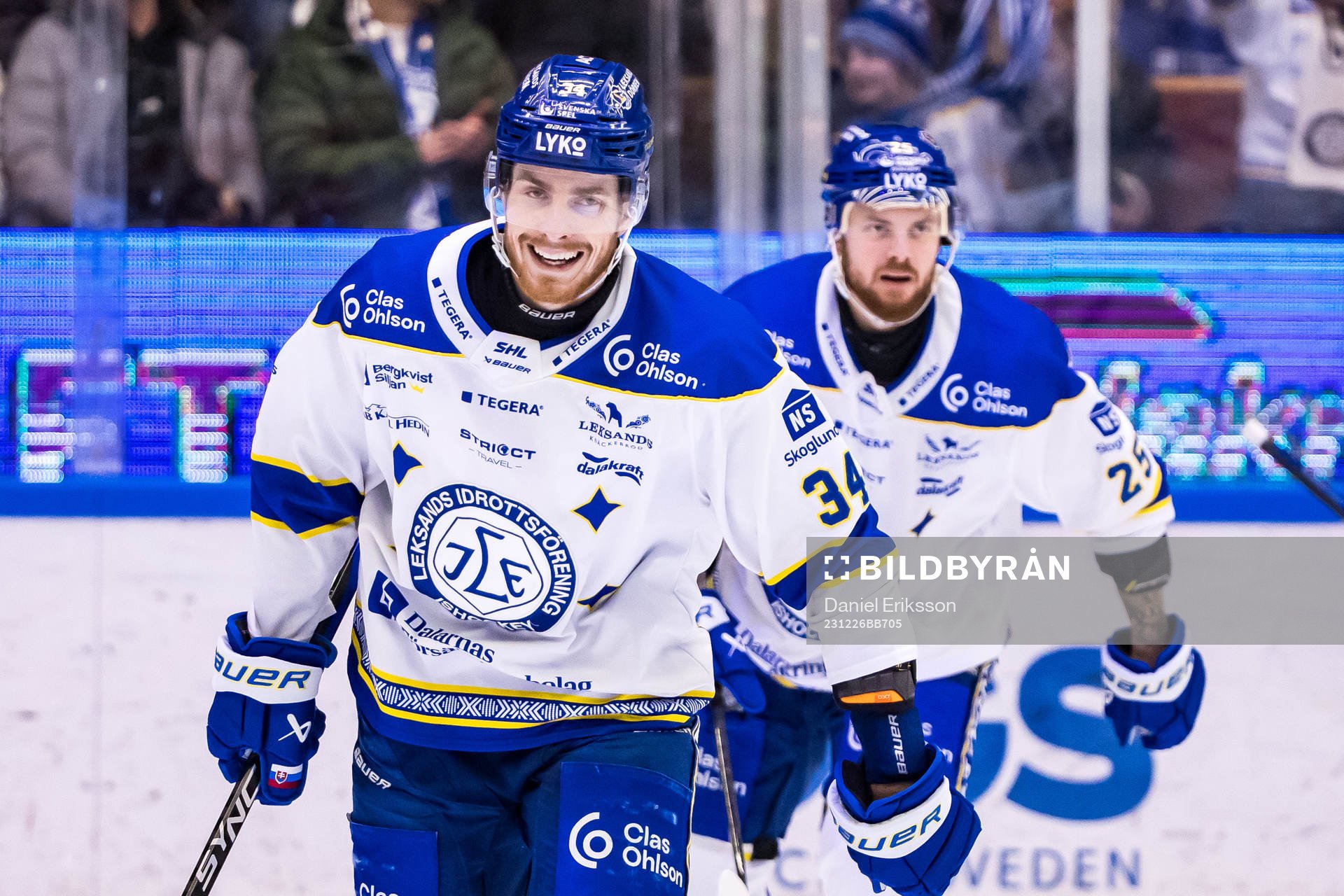 Leksands Peter Cehlarik jublar