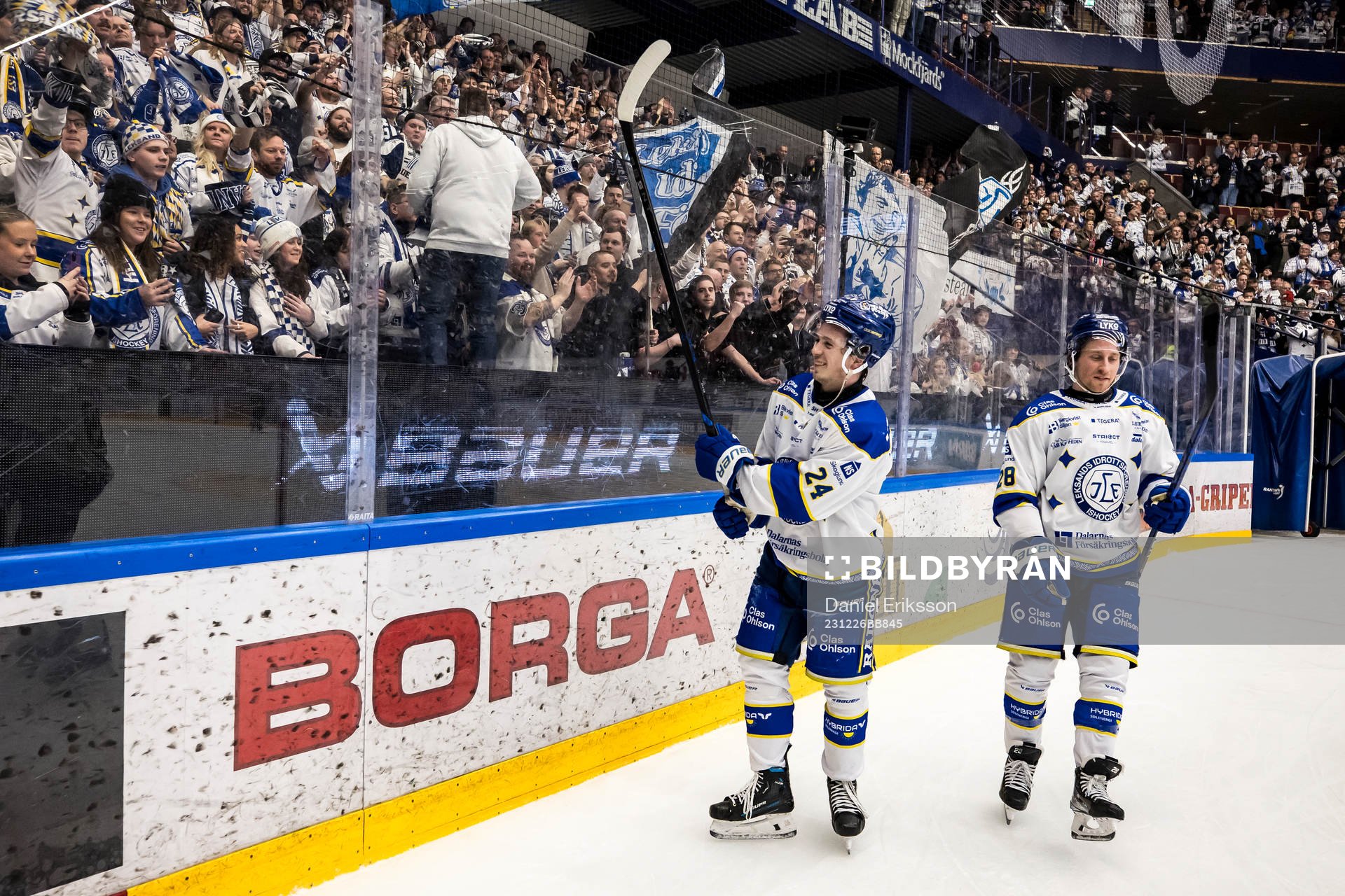Leksands Arvid Eljas jublar