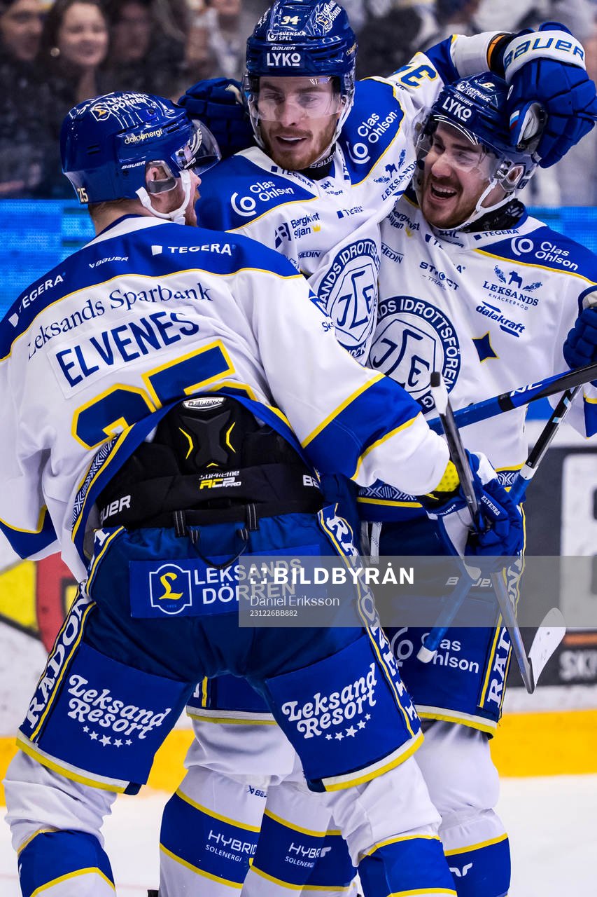 Leksands Peter Cehlarik jublar