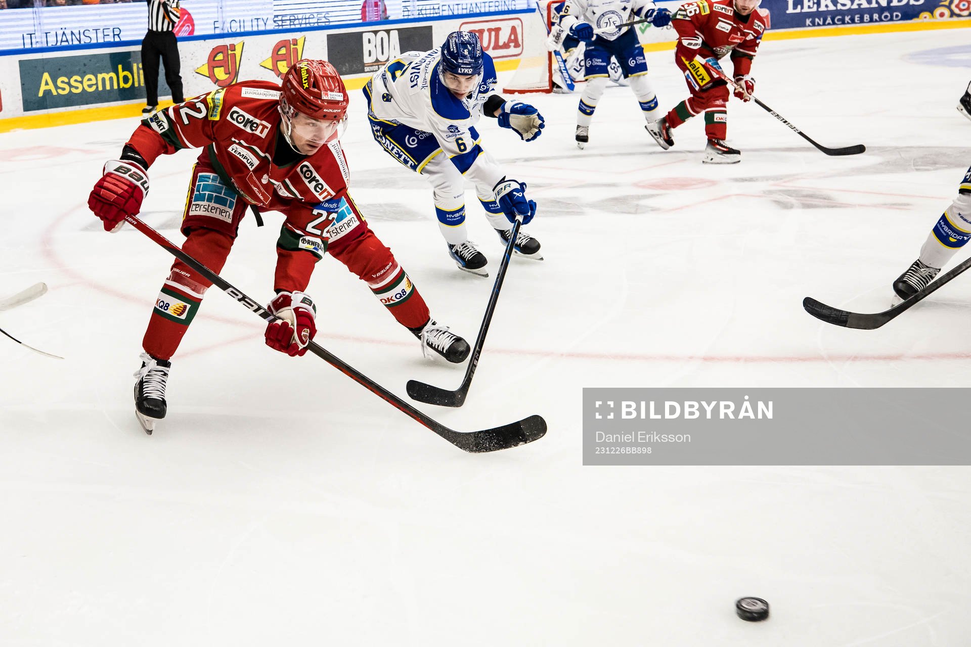 MoDos Adam Pettersson och Leksands Alexander Lundqvist