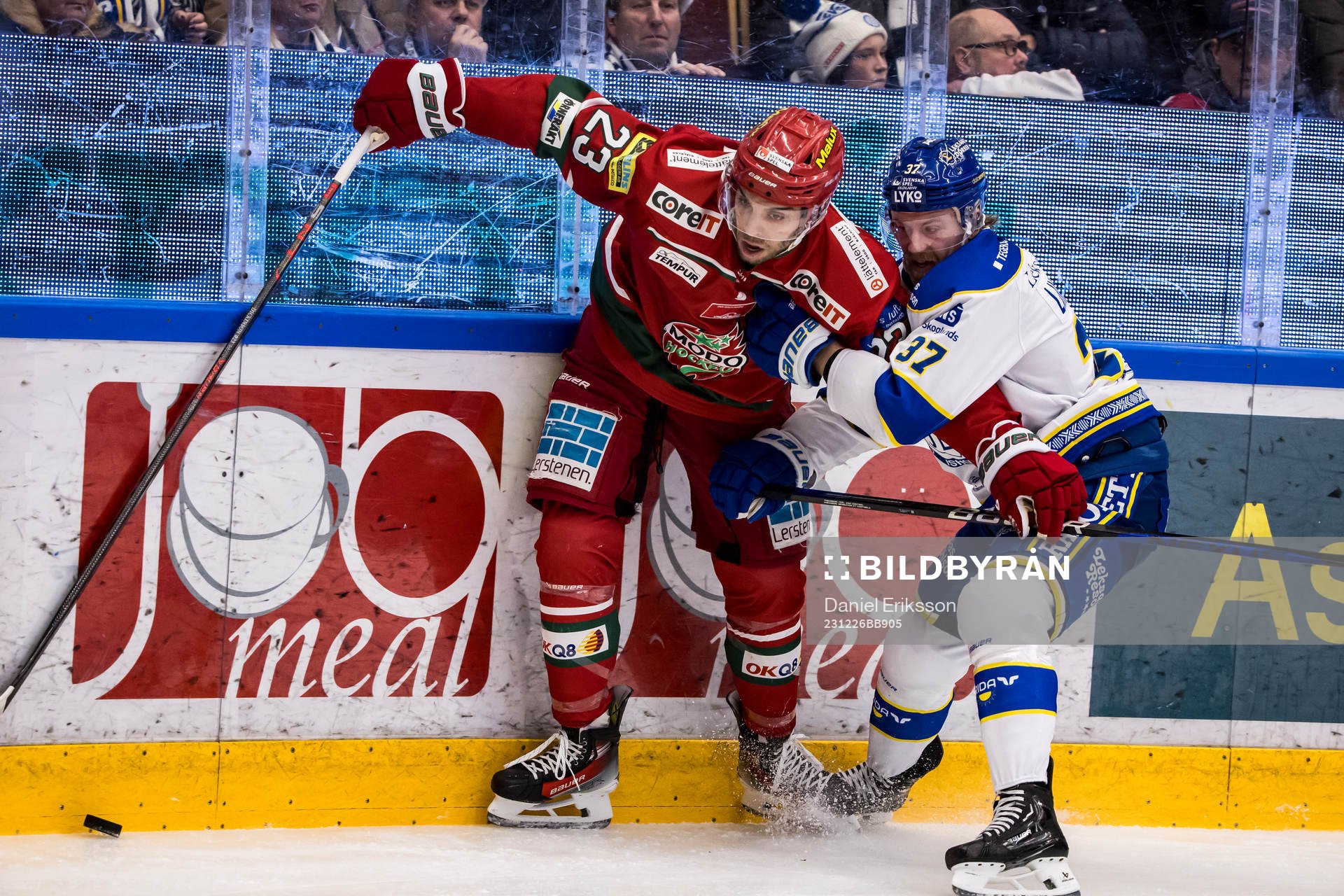 MoDos Josh Dickinson och Leksands Anton Lindholm