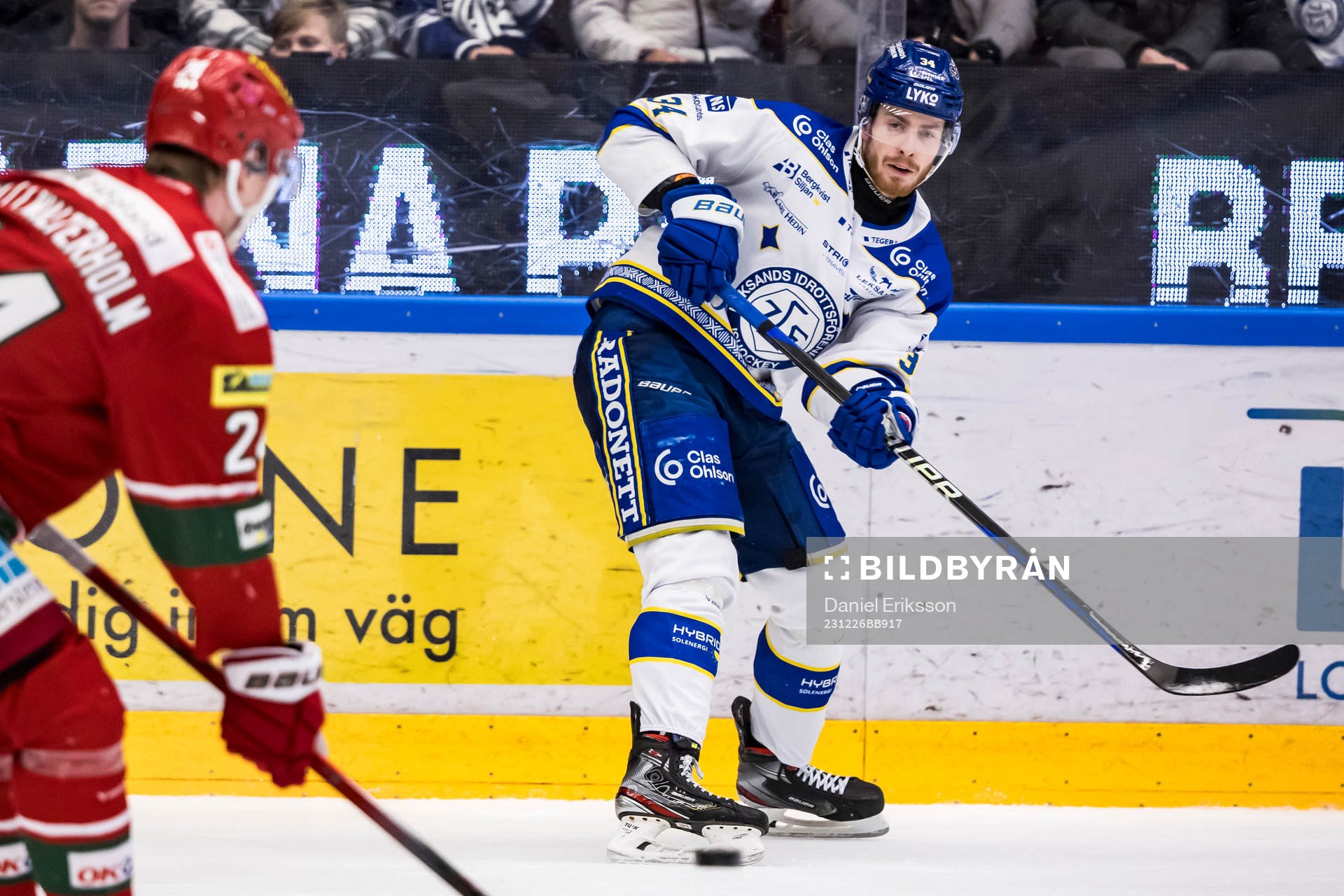 under ishockeymatchen i SHL mellan Leksand och MoDo