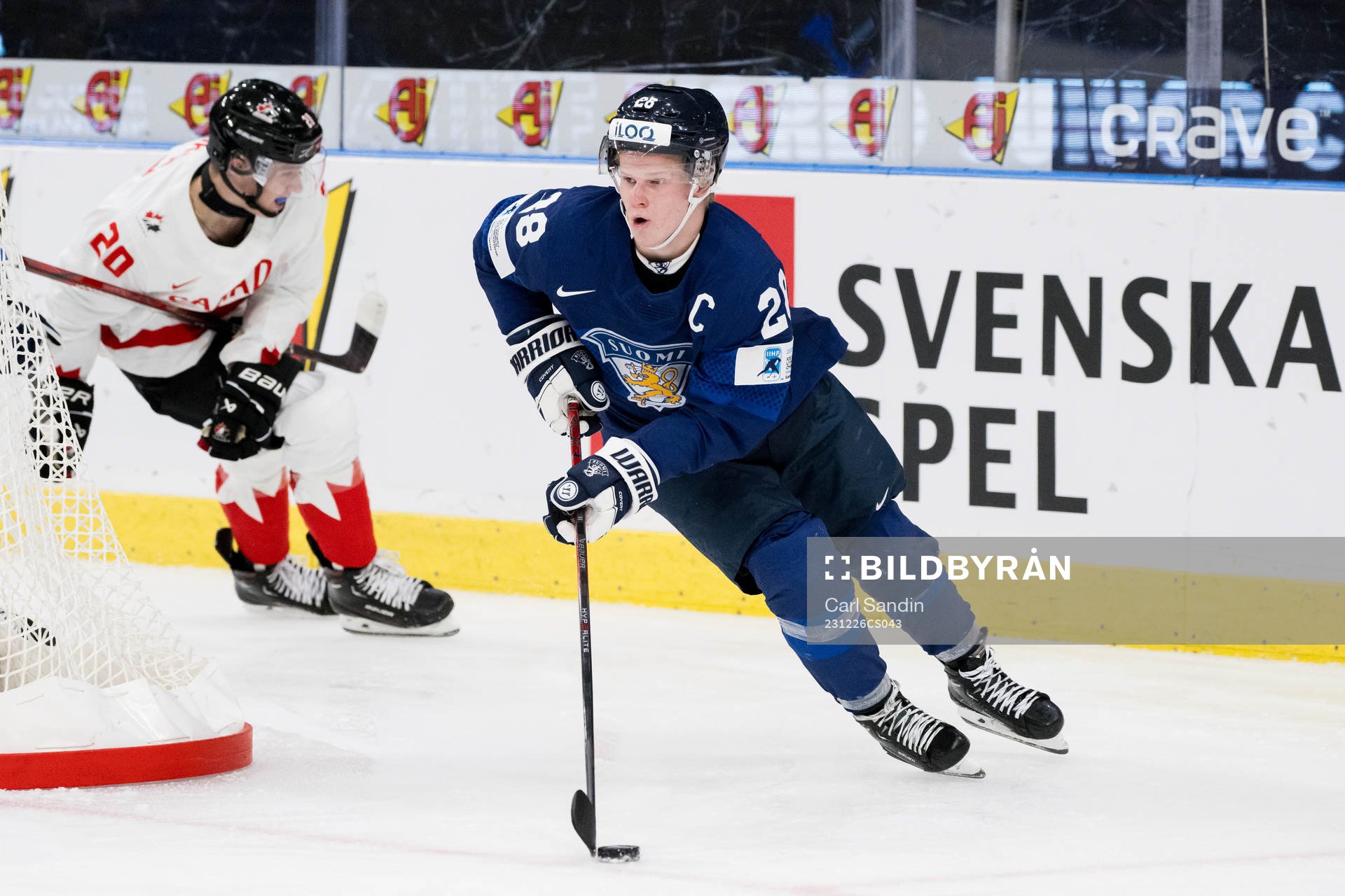 Nate Danielson of Canada and Jere Lassila of Finland