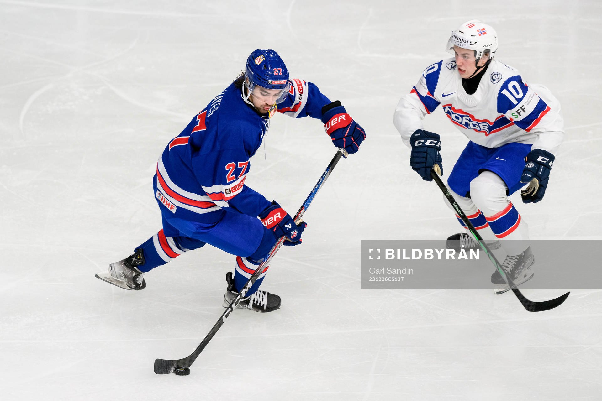 Gavin Hayes of USA and Stian Solberg of Norway