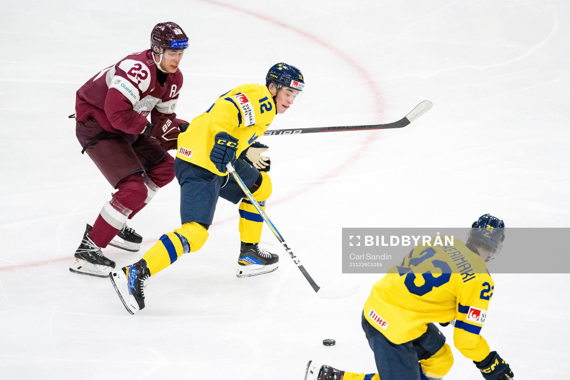 Sandis Vilmanis of Latvia and Noah Östlund of Sweden