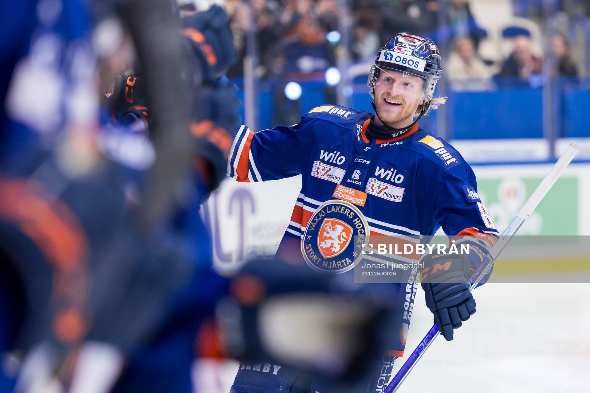 Växjös Joachim Blichfeld jublar
