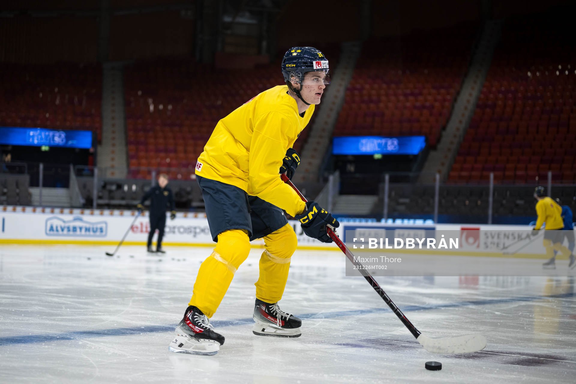 Tom Willander of Sweden at a practice session