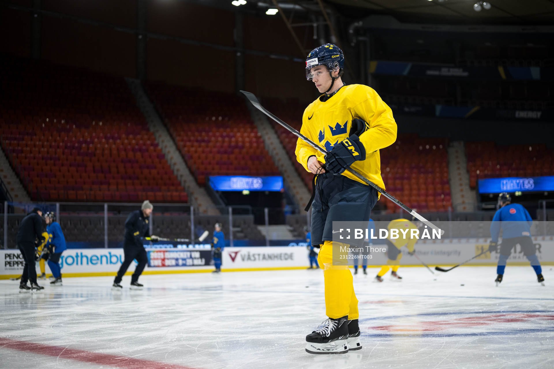 Theo Lindstein of Sweden at a practice session