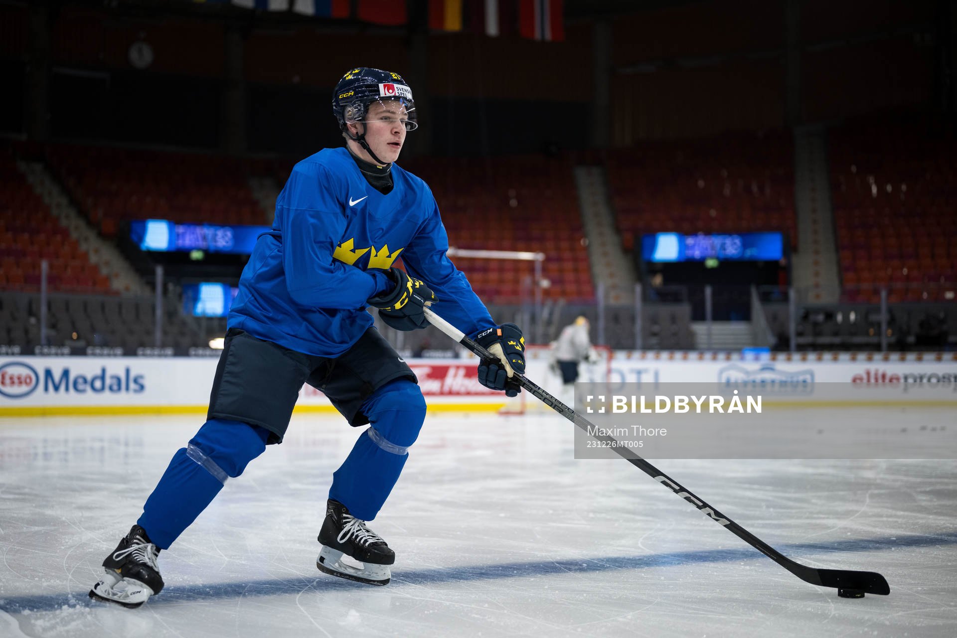 Zeb Forsfjäll of Sweden at a practice session